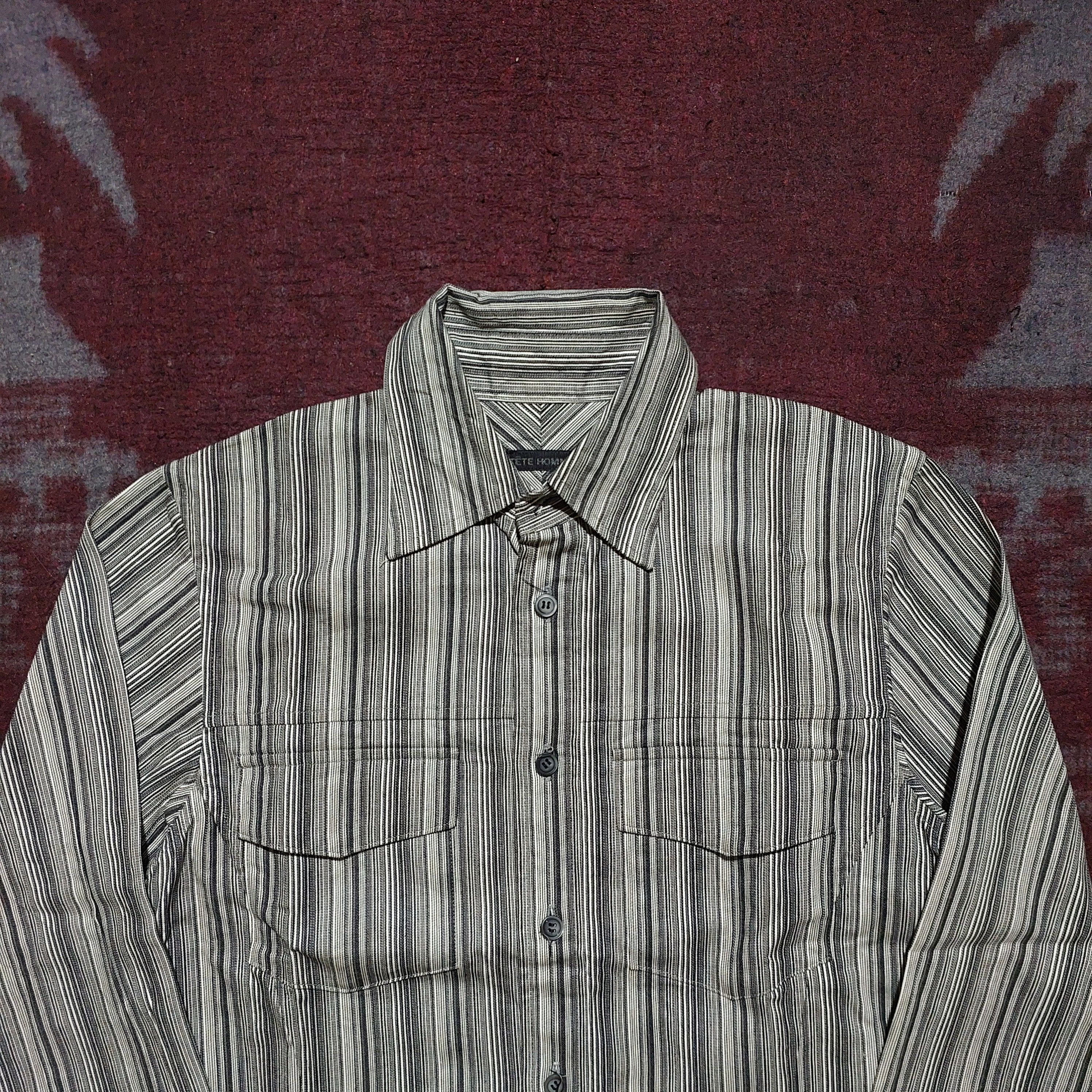 Issey Miyake Tete Homme issey miyake button up L/s shirt Size US M / EU 48-50 / 2 - 2 Thumbnail