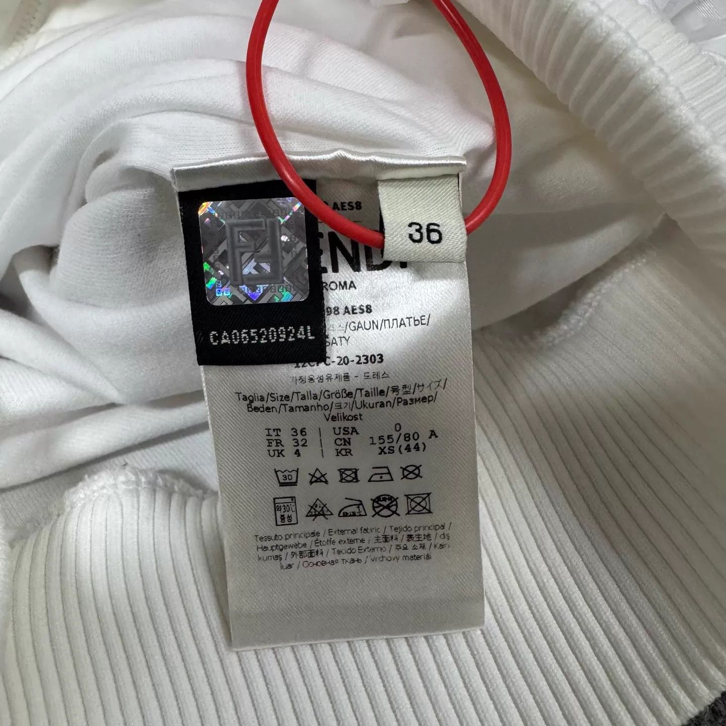 Fendi Fendi Women's Double F Sleeve Logo Zip Stand Collar Track Size XS / US 0-2 / IT 36-38 - 7 Thumbnail