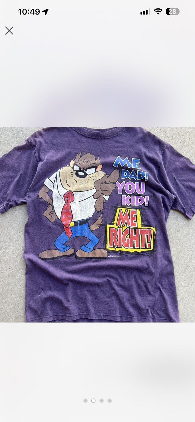 Vintage Vintage 90s Taz tee Size US L / EU 52-54 / 3 - 2 Thumbnail