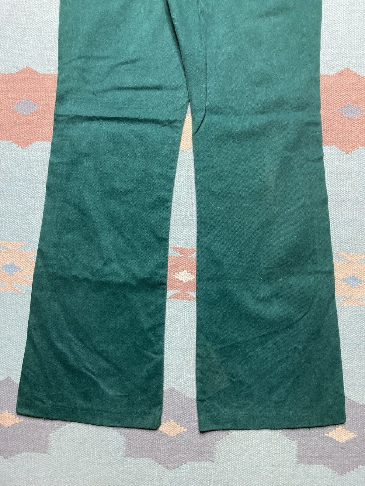 Vintage NEW Vtg 70s bell bottom flare pants soft deadstock 16 32x33 Size 32" / US 10 / IT 46 - 7 Thumbnail