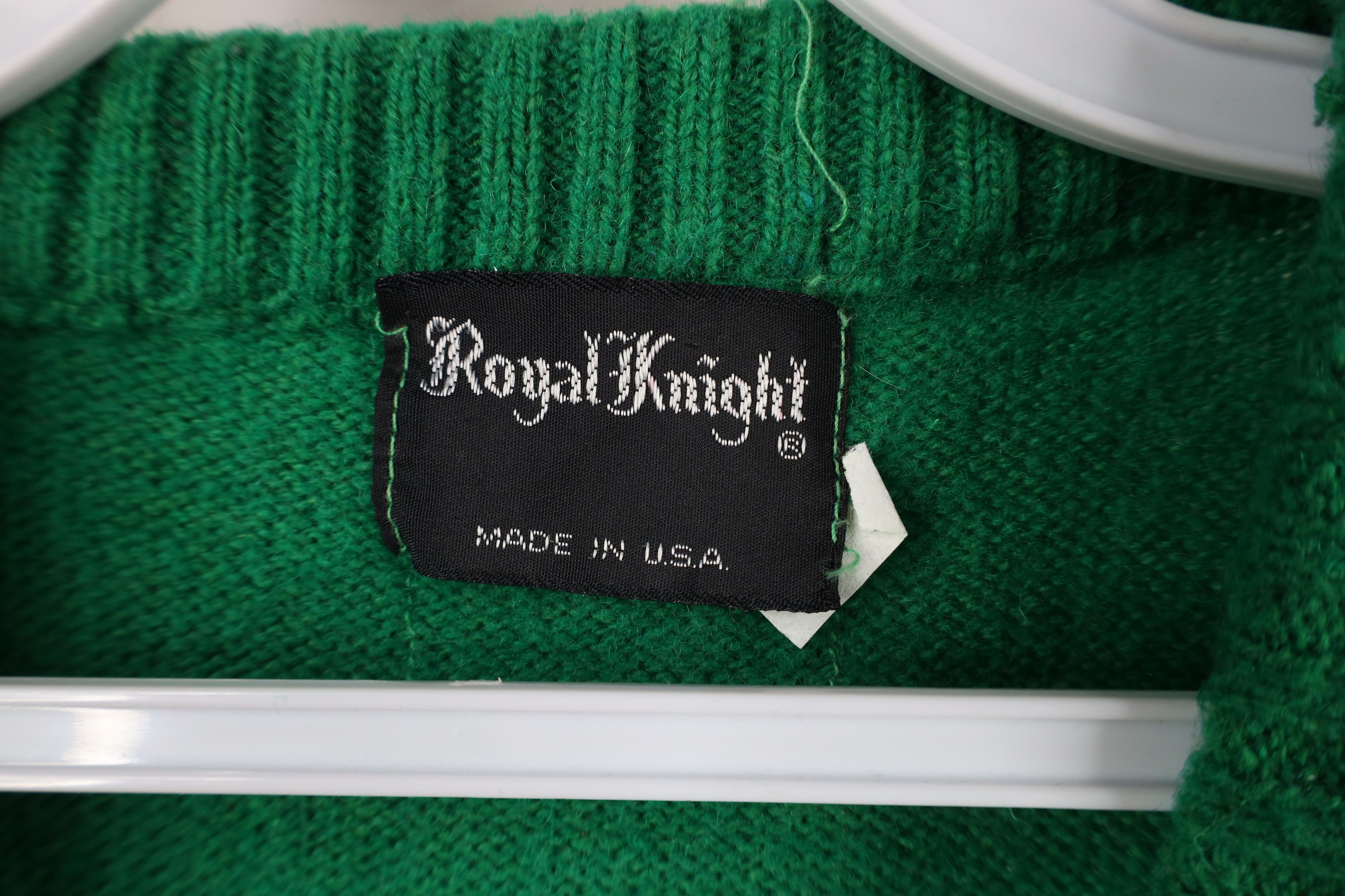 Vintage Vintage 70s Streetwear Blend Knit Sweater Vest Green USA Size M / US 6-8 / IT 42-44 - 4 Thumbnail