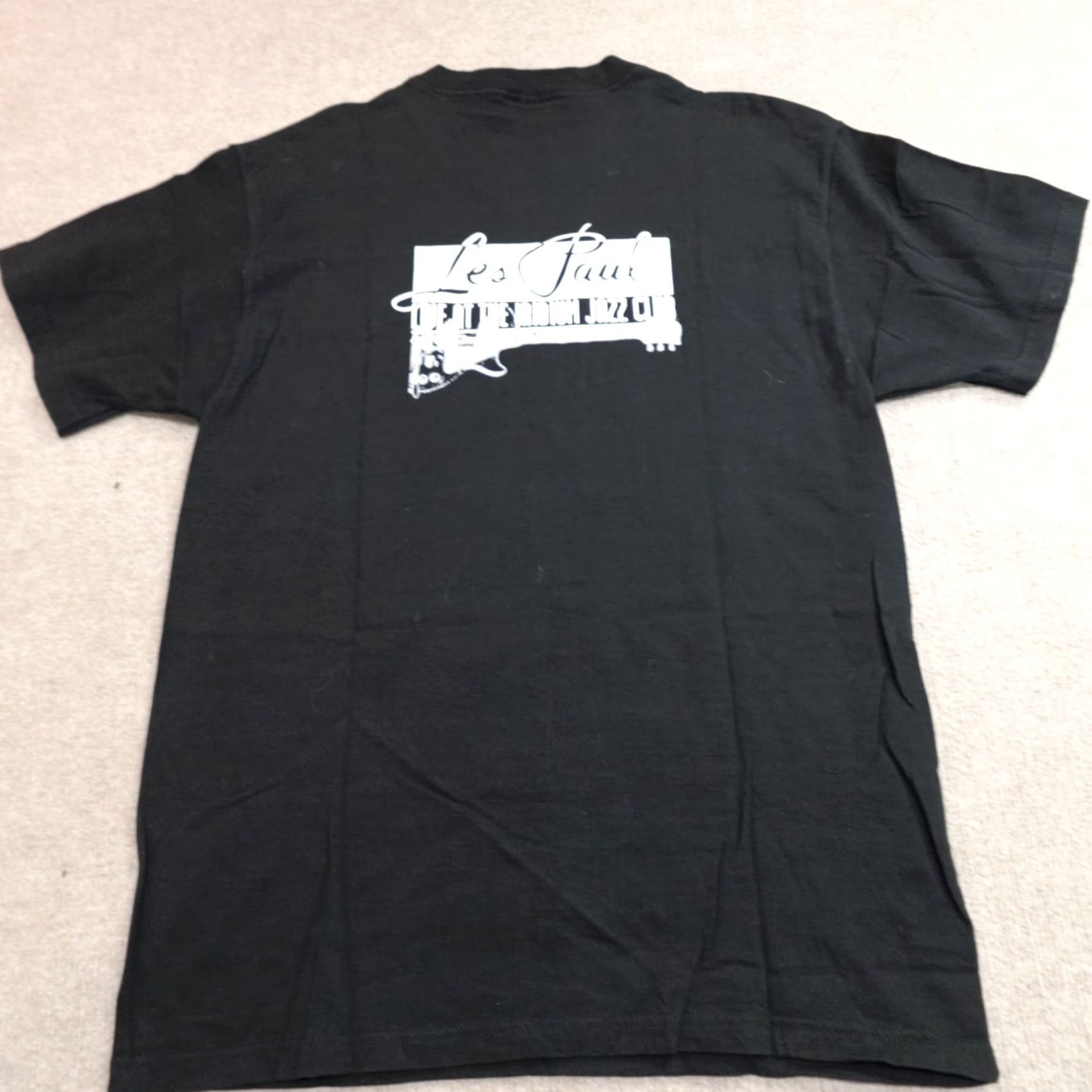 Vintage VINTAGE American Vintage Les Paul Shirt M Black Double-Sided Live At Iridium Jazz Club Mens T-Shirt Short Sleeve Crew Neck Baseball Theme Size US M / EU 48-50 / 2 - 3 Thumbnail