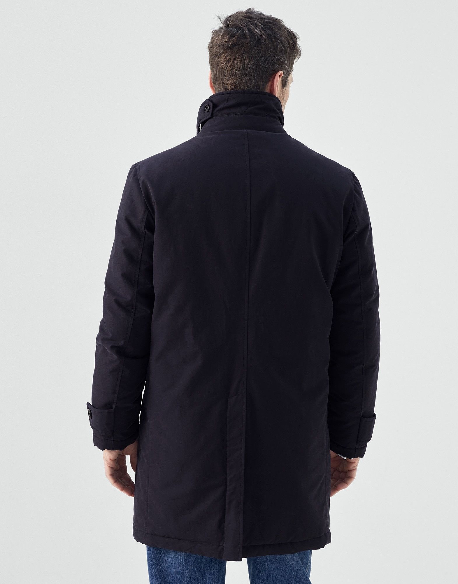 Brunello Cucinelli o1w1db10225 WR Padded Jacket in Navy Size US XL / EU 56 / 4 - 2 Thumbnail