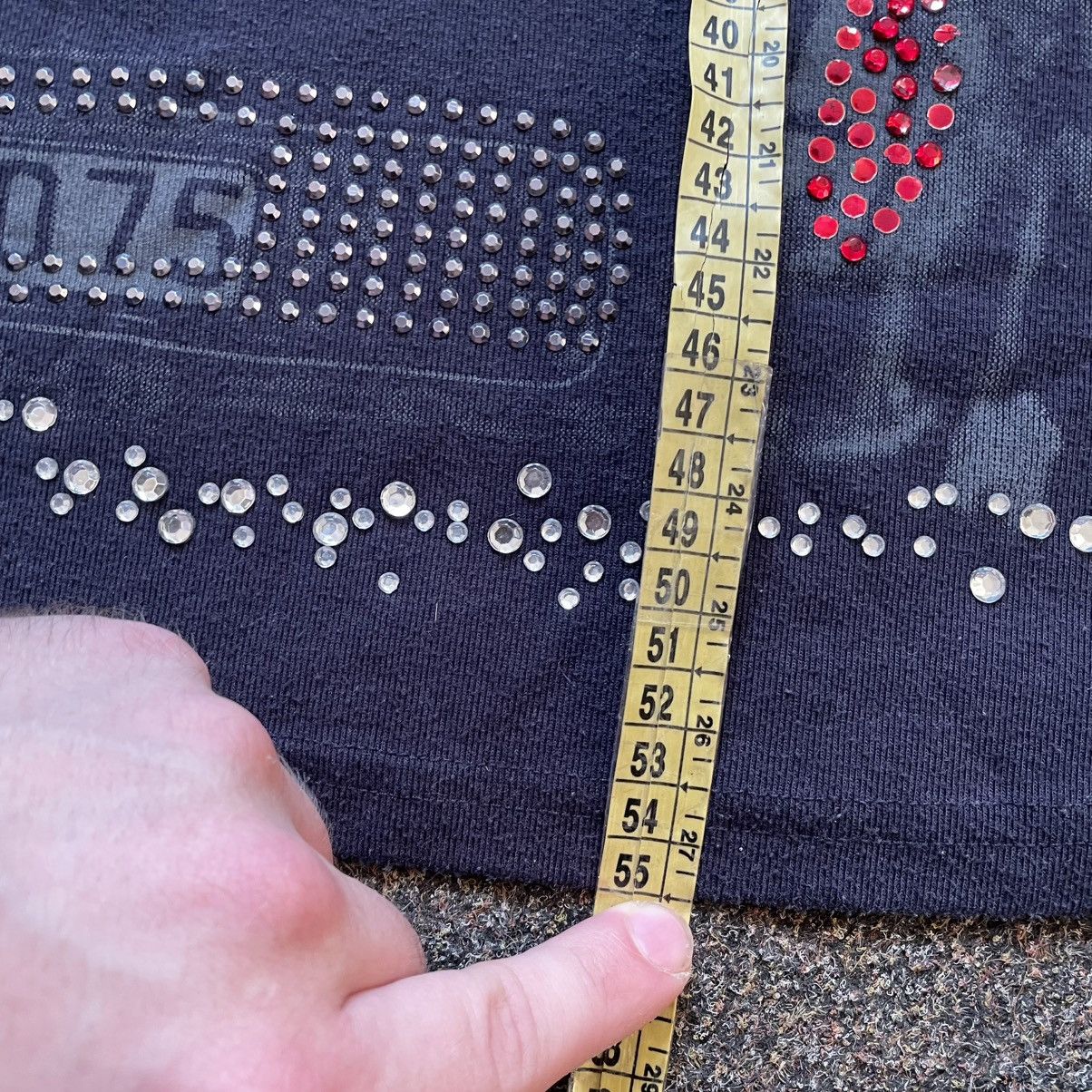 Vintage Vintage Y2K Graphic Tee Rhinestone Studded Streetwear Boxy M Size M / US 6-8 / IT 42-44 - 6 Thumbnail