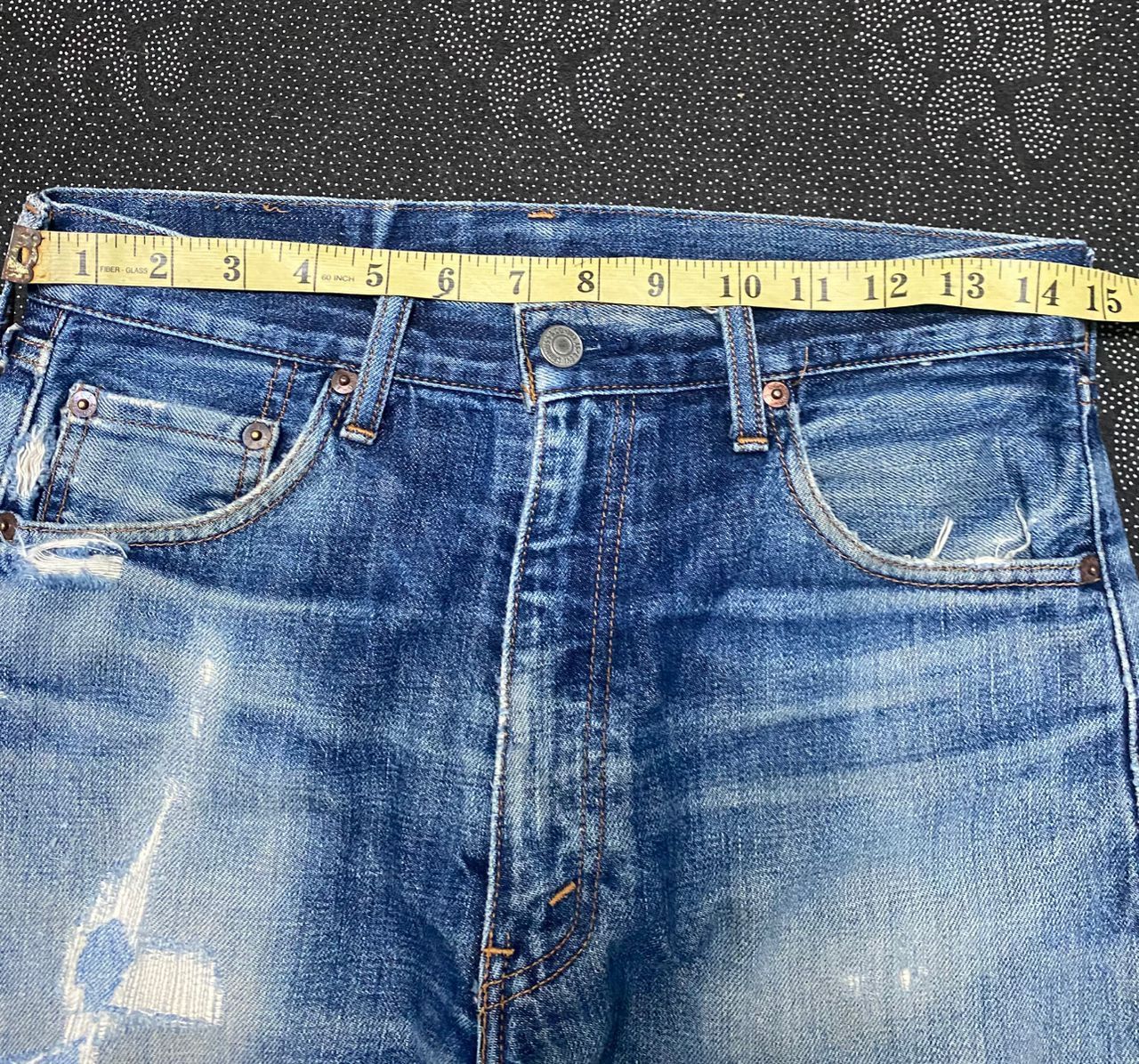 Levi's VINTAGE LEVIS 502 REDLINE SELVEGDE DISTRESSED DENIM Size US 30 / EU 46 - 3 Thumbnail