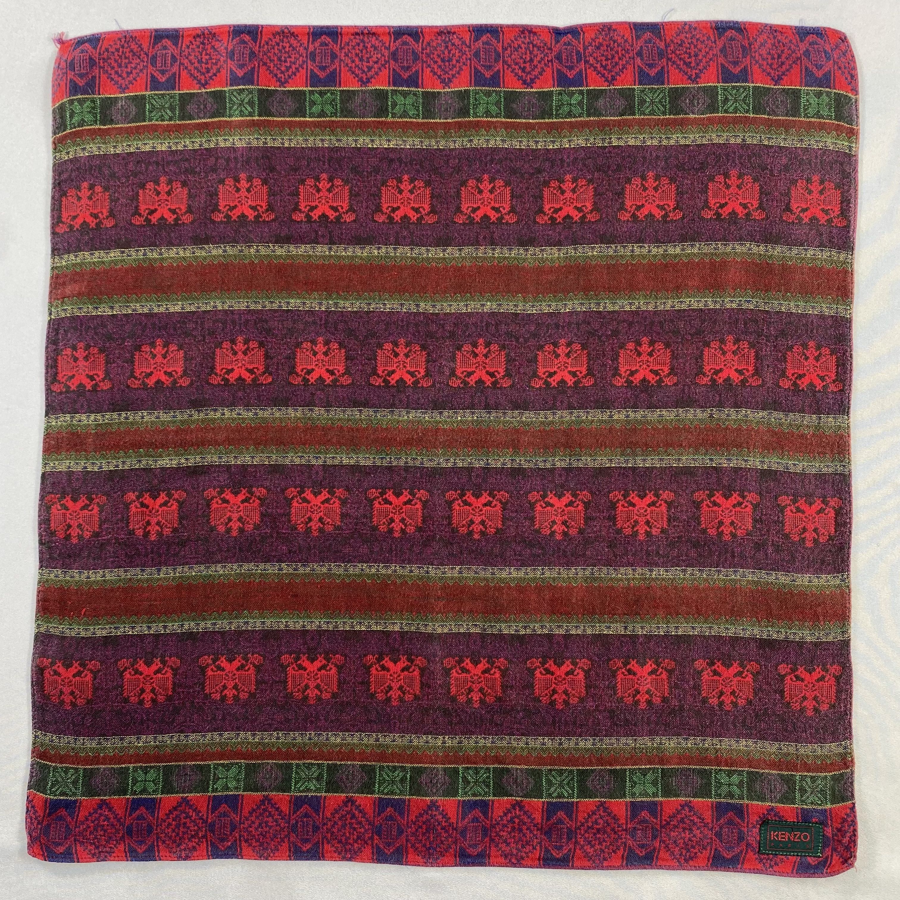 Kenzo × Vintage Kenzo Handkerchief / Neckerchief / Bandana-P1018 Size ONE SIZE - 1 Thumbnail