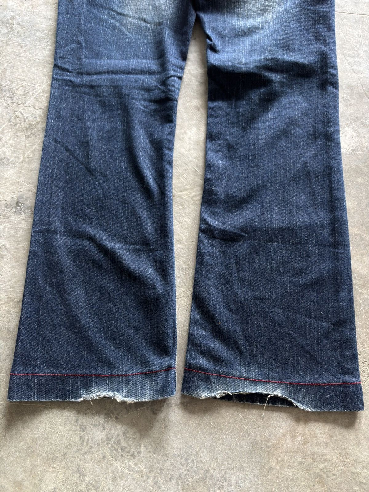 Hysteric Glamour FLARE RED PEPPER JEANS RED LABEL japanese distressed punk Size US 29 - 18 Thumbnail