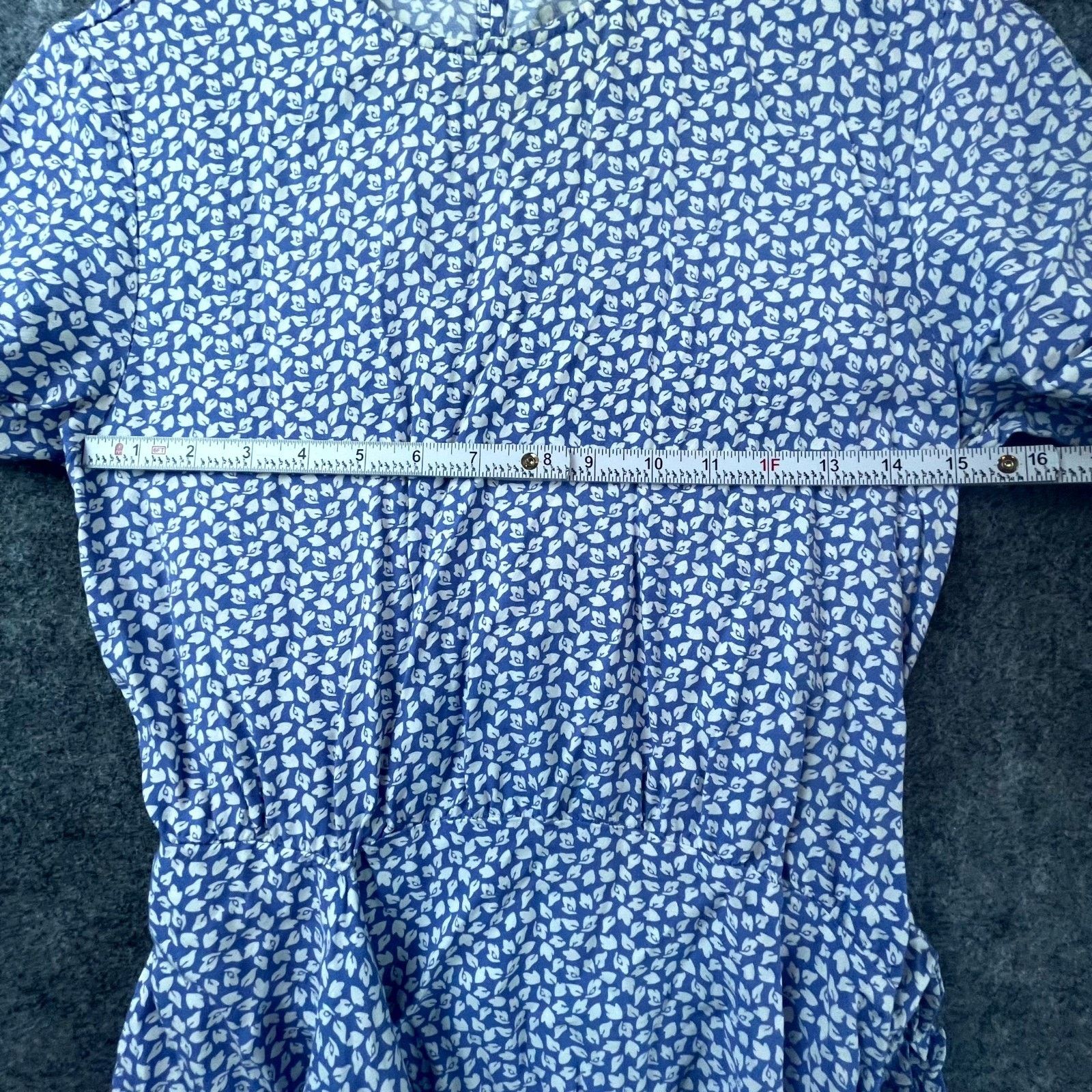 & Other Stories & Other Stories Dress Womens 4 Blue White Housewife Picnic Size S / US 4 / IT 40 - 4 Thumbnail