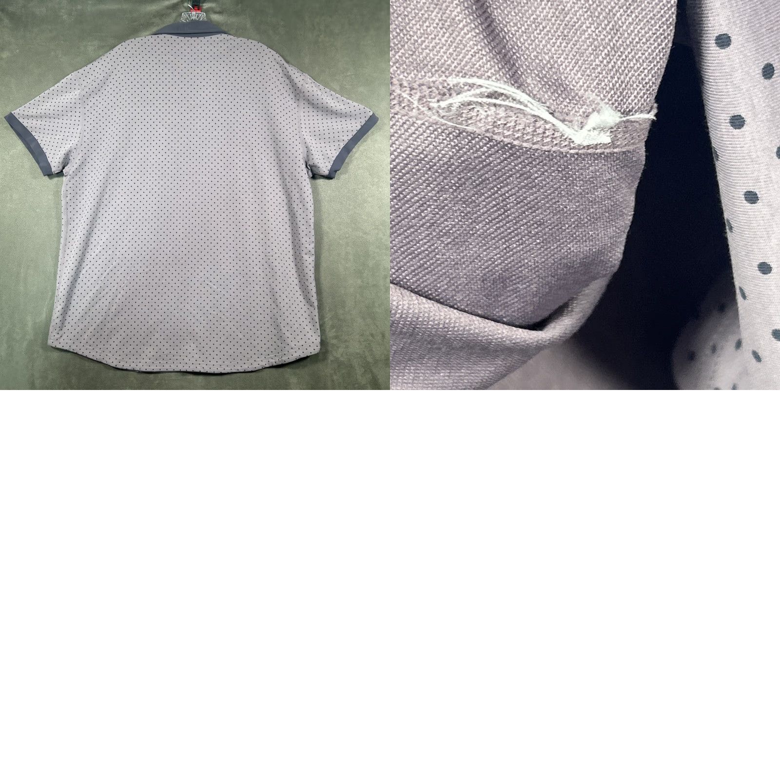 Vintage BYLT Drop-Cut Polo Shirt Mens 2XL Purple Short Sleeve Polka Dot Stretch Golf Modern Sports Regular Shirt Size US XXL / EU 58 / 5 - 8 Thumbnail