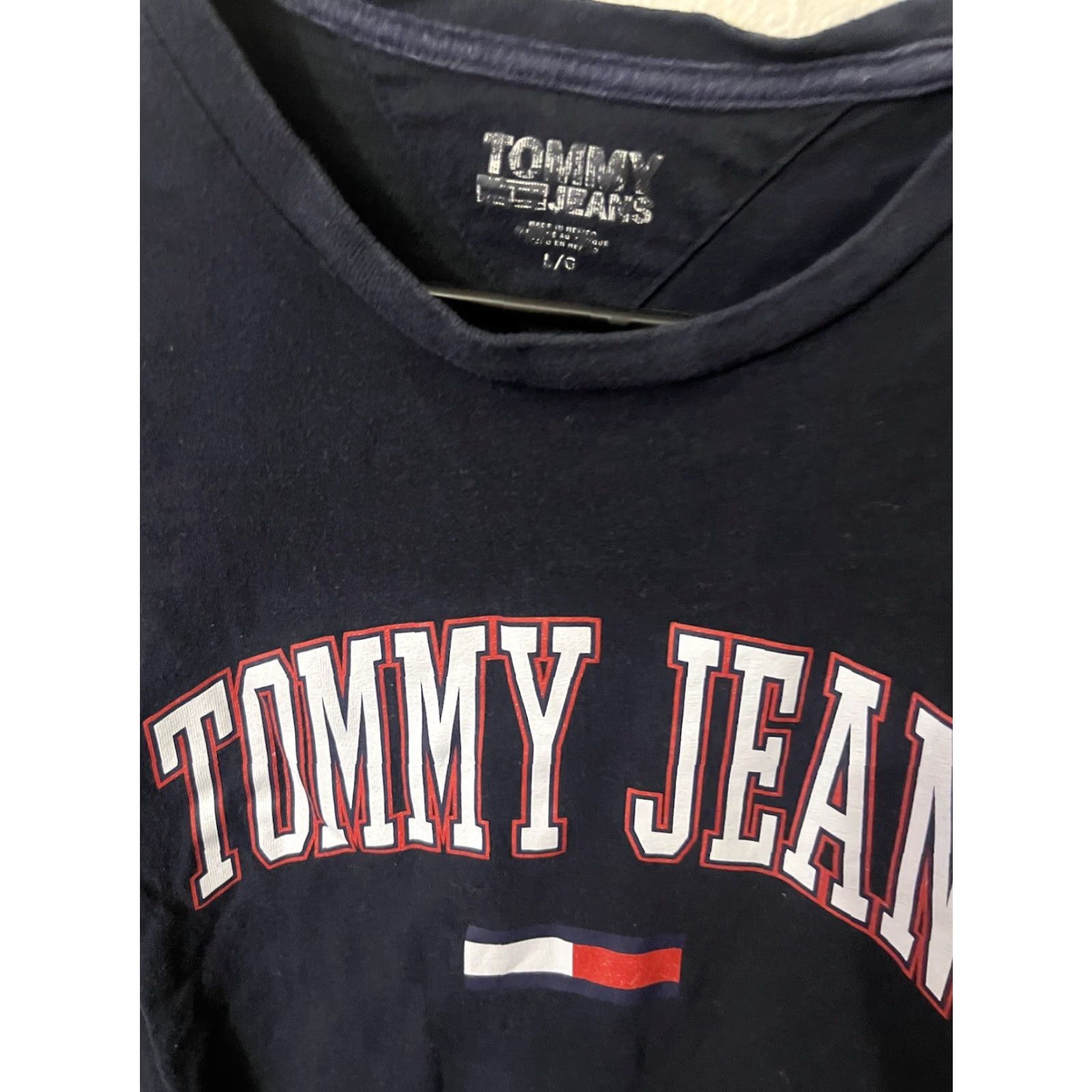 Tommy Hilfiger Tommy Jeans T-Shirt Men’s Large Navy Logo Short Sleeve Tee Brand Tommy Hilfiger Size US L / EU 52-54 / 3 - 2 Thumbnail
