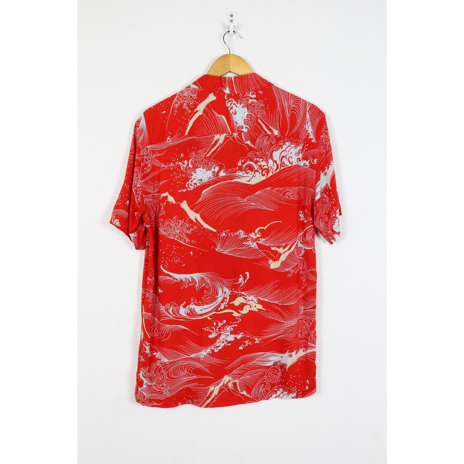 Allsaints Allsaints Flood Japanese Printed Viscose Open Collar Shirt Size US S / EU 44-46 / 1 - 6 Thumbnail
