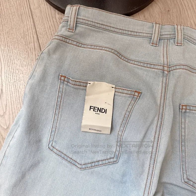 Fendi Fendi Kaiser Lagerfeld Logo Jeans Size 27" / US 4 / IT 40 - 6 Thumbnail
