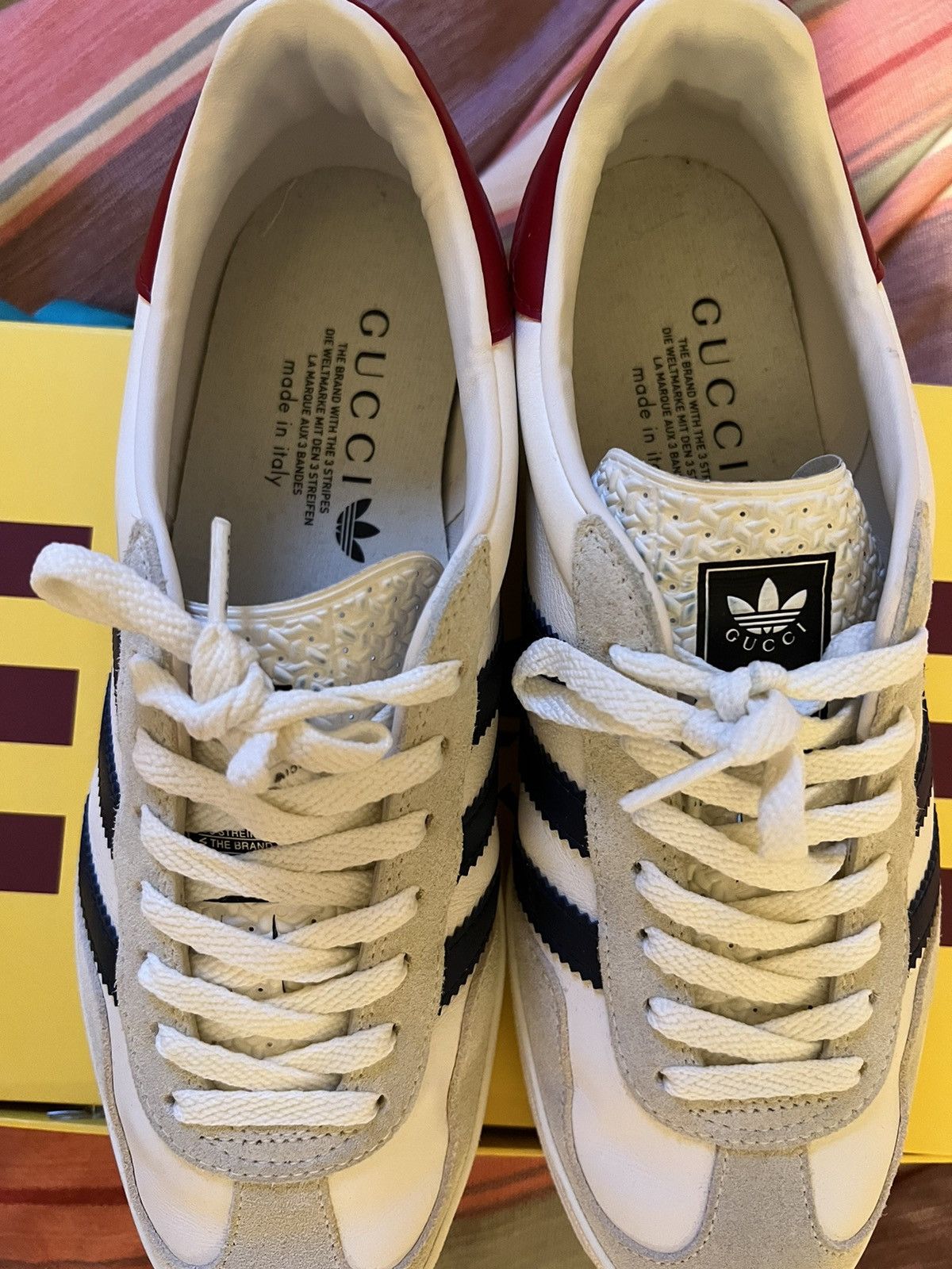 Adidas × Gucci Adidas x Gucci Gazelle White - 9.5 Size US 9.5 / EU 42-43 - 10 Thumbnail