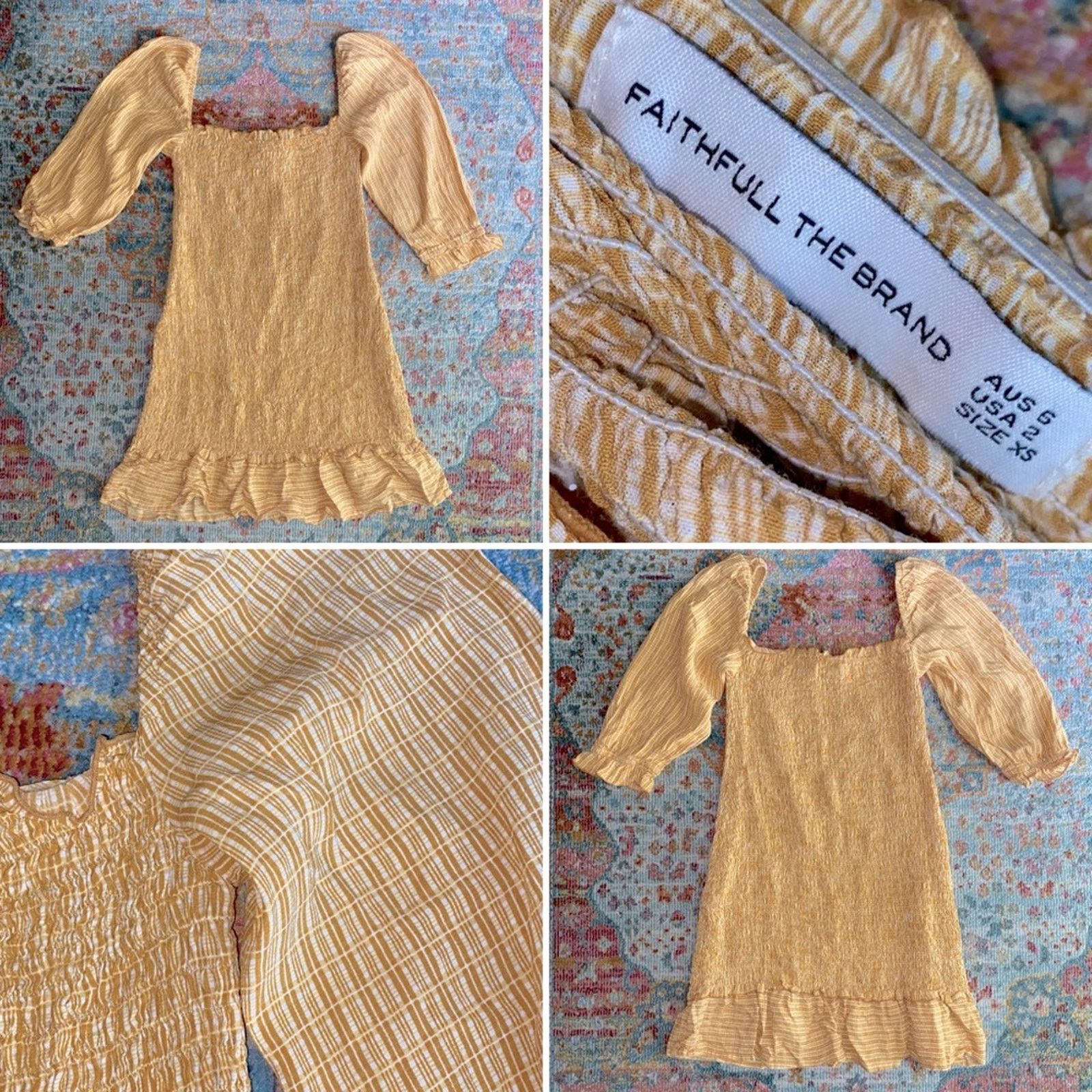 FAITHFULL Faithfull The Brand Es Saada Mini Dress Ceretti Check Size 2 Size XS / US 0-2 / IT 36-38 - 2 Thumbnail