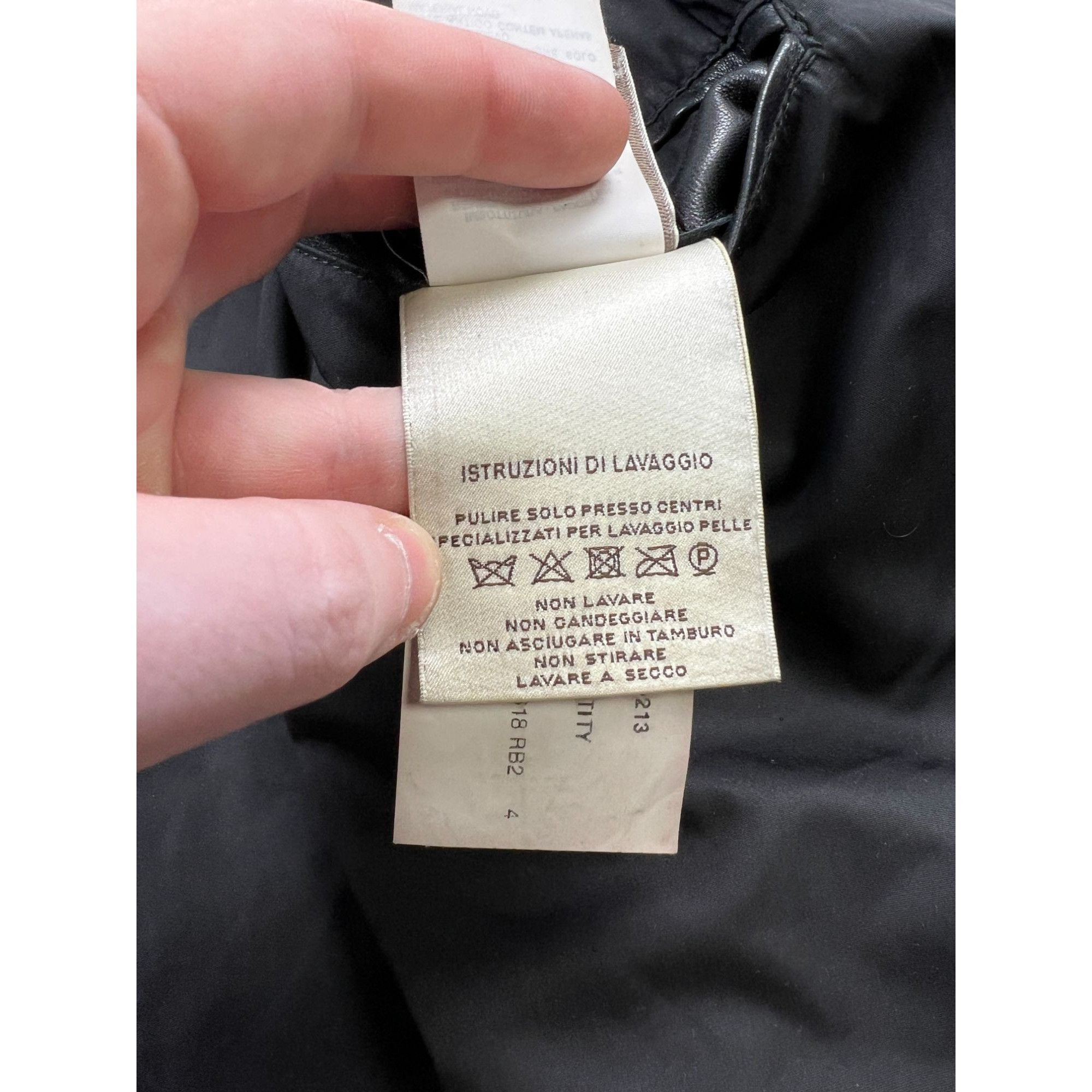 Ermenegildo Zegna Ermenegildo Zegna Black Leather Quilted Jacket (Y1020) Size US XL / EU 56 / 4 - 13 Thumbnail
