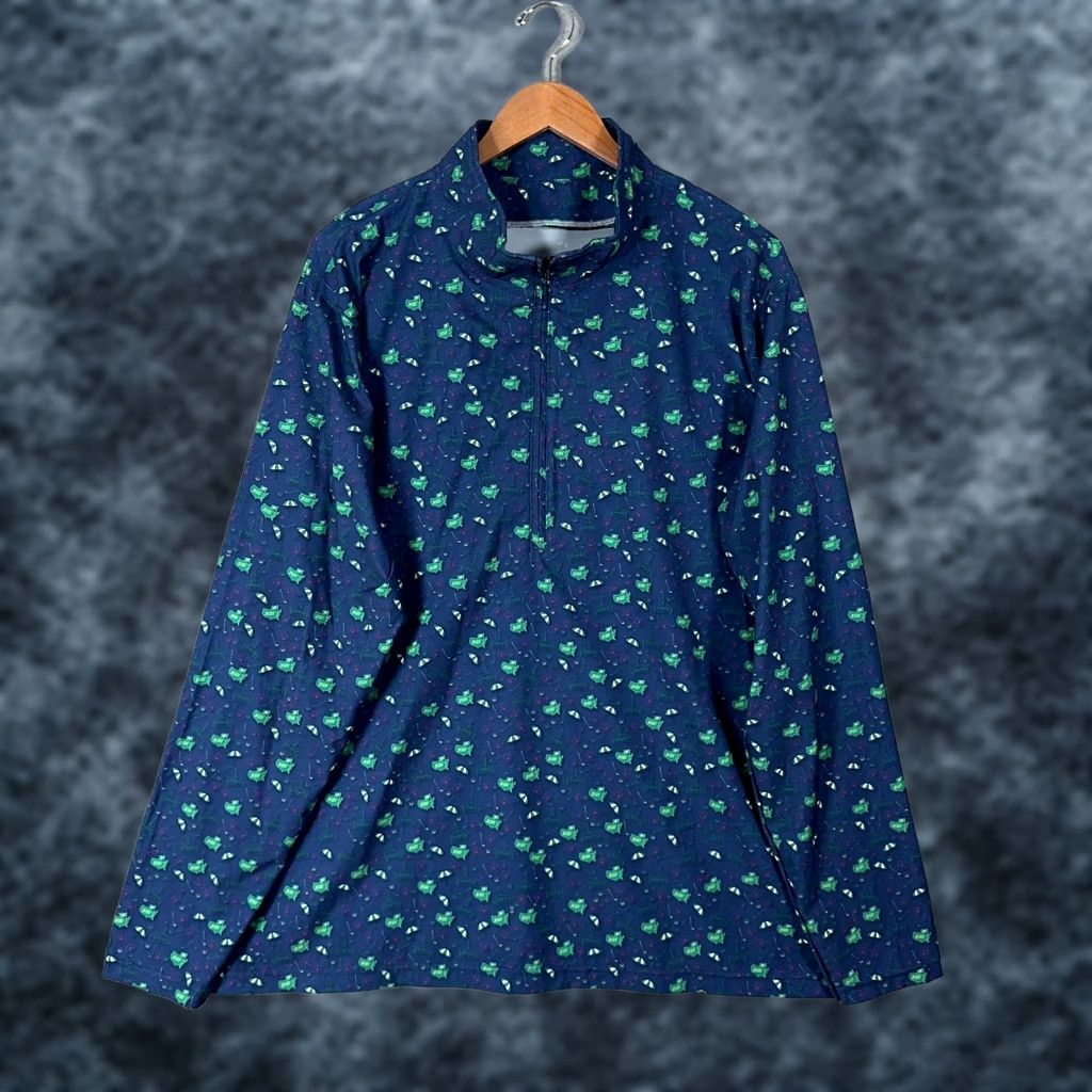Gloverall Masters Augusta National 2023 Allover Print 1/4 Zip Pullover L Blue Mens Golf Activewear Size US L / EU 52-54 / 3 - 1 Thumbnail