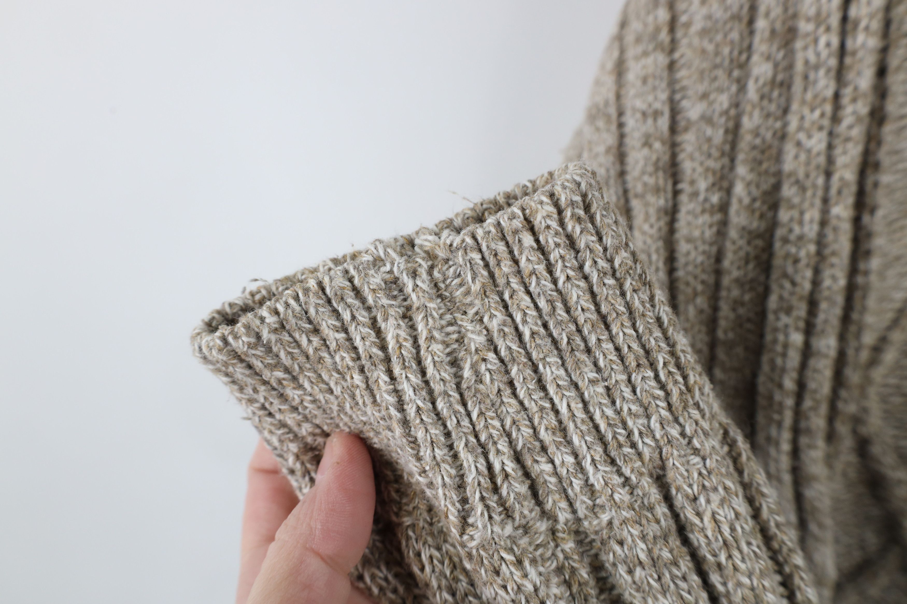 Vintage Vintage 90s Streetwear Cable Knit Fisherman Crewneck Sweater Size US L / EU 52-54 / 3 - 5 Thumbnail