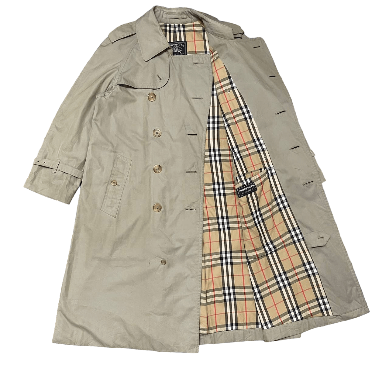 Burberry Vintage Burberry Nova Check Trench Coat Made in England Size US M / EU 48-50 / 2 - 1 Thumbnail