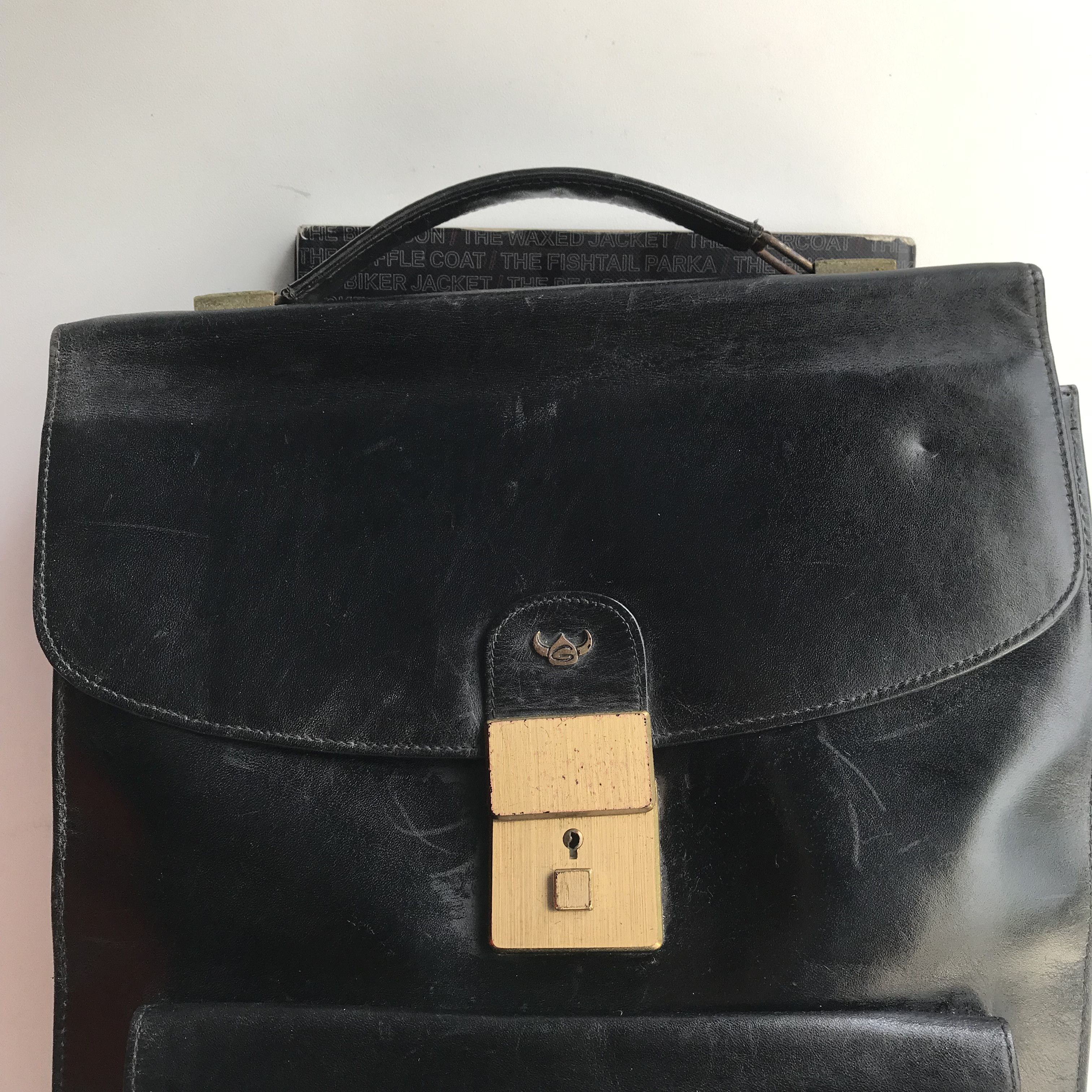 Vintage Vintage golden head germany black Satchel Bag Soulder Bag Size ONE SIZE - 2 Thumbnail