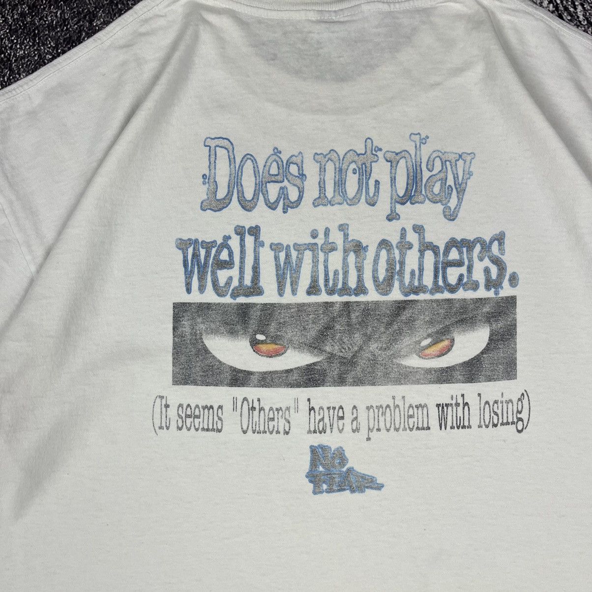 No Fear NO FEAR VINTAGE WHITE T-SHIRT BIG LOGO 90s Size US XL / EU 56 / 4 - 7 Thumbnail