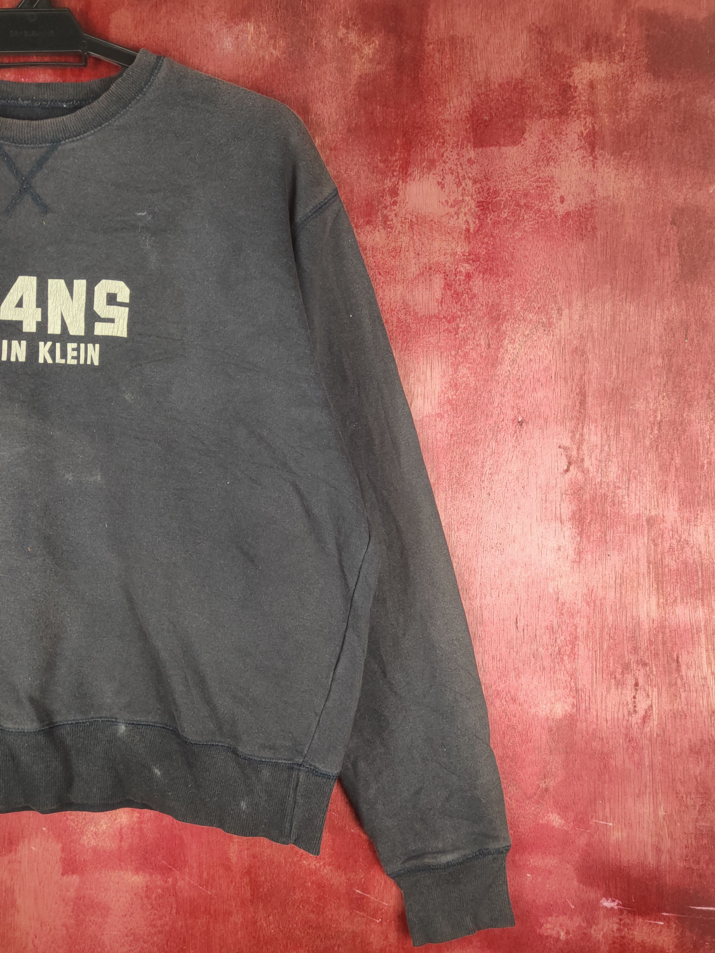 Calvin Klein × Japanese Brand × Vintage Calvin Klein Dark Blue Faded Sweatshirts #S1884 Size US M / EU 48-50 / 2 - 6 Thumbnail