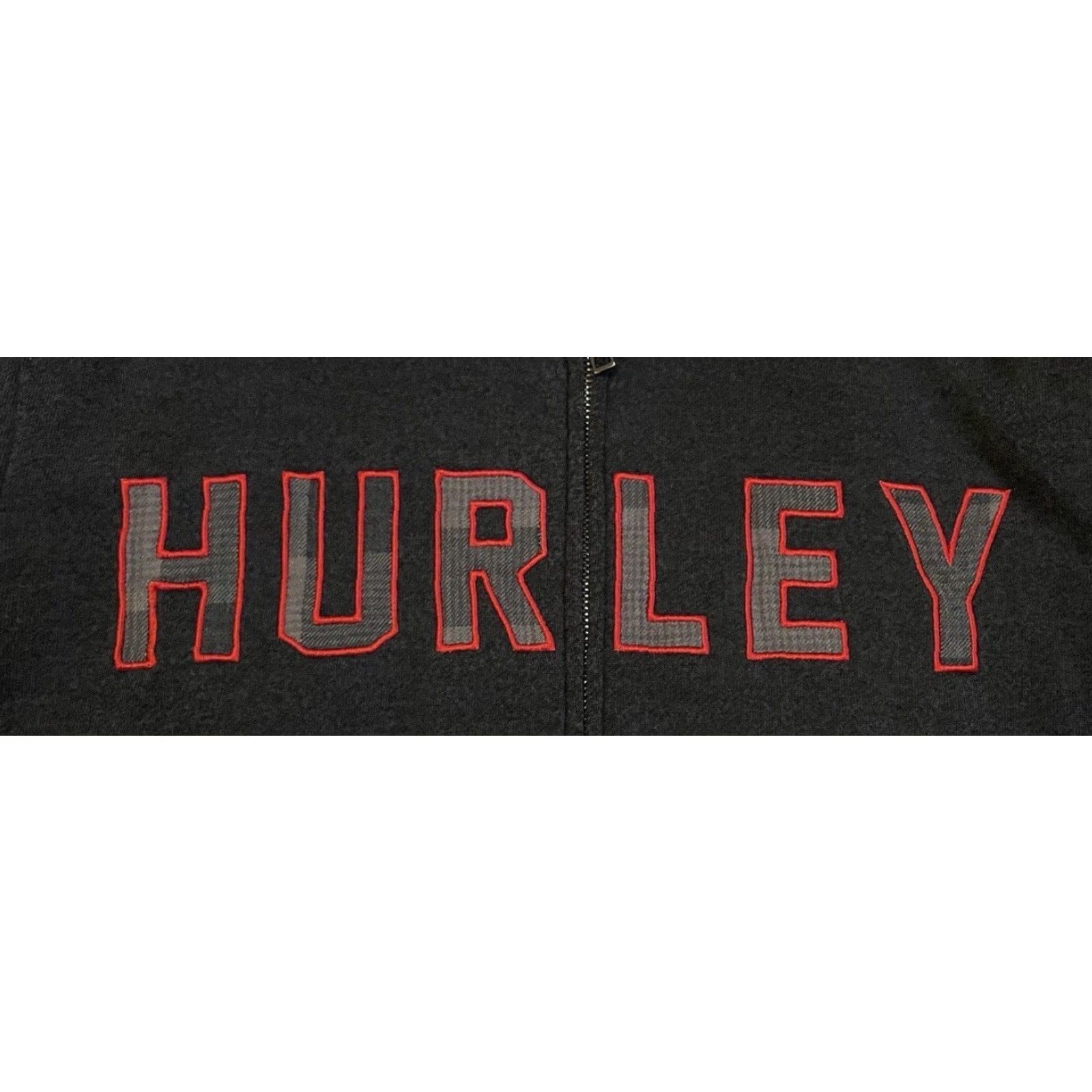 Quiksilver VINTAGE Hurley Zip Hoodie M Black Mens Sweatshirt 90s Y2K Grunge Punk Surf Skate Ocean Pacific Gotcha OP Rusty Retrieved Size US M / EU 48-50 / 2 - 2 Thumbnail