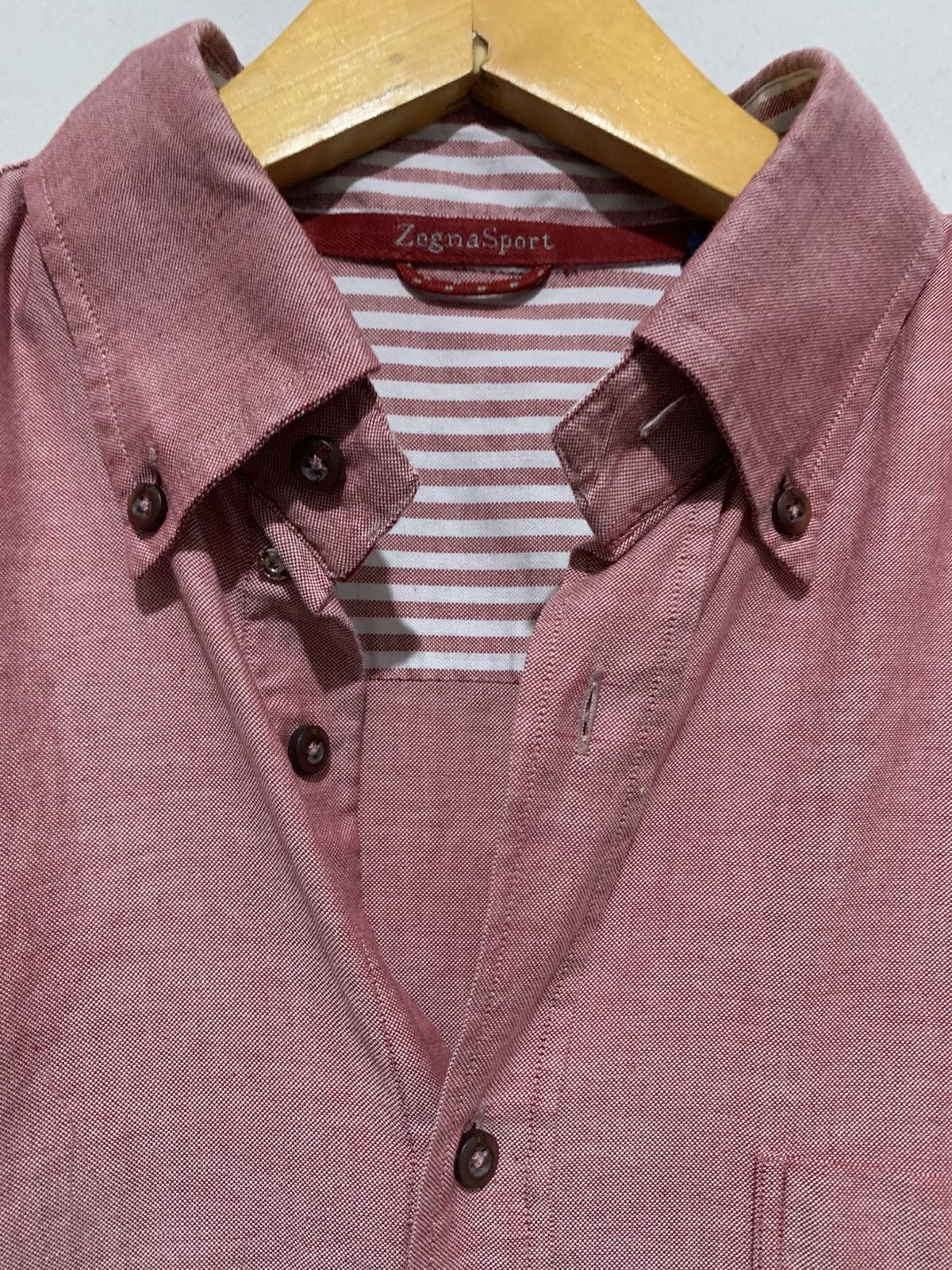 Ermenegildo Zegna Shirt Zegna Cotton Red Silk L Original Authentic Size US L / EU 52-54 / 3 - 3 Thumbnail