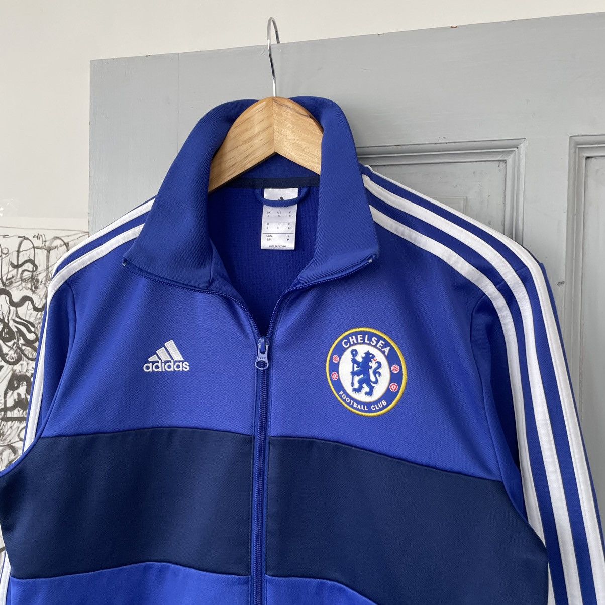 Adidas × Chelsea Soccer × Vintage Vintage Adidas Chelsea Tracksuit Jacket size S Size US S / EU 44-46 / 1 - 4 Thumbnail
