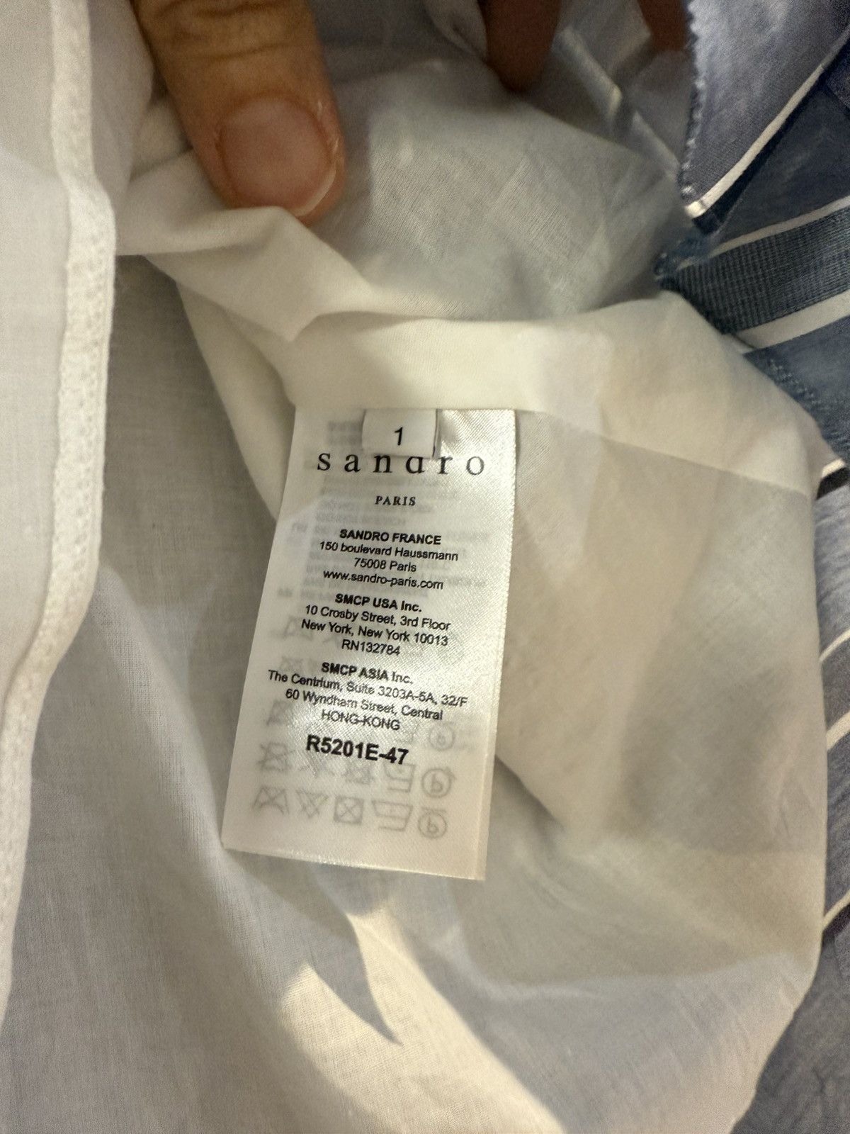 Sandro Sandro striped “denim” dress Size 1/XS-S Size XS / US 0-2 / IT 36-38 - 3 Thumbnail