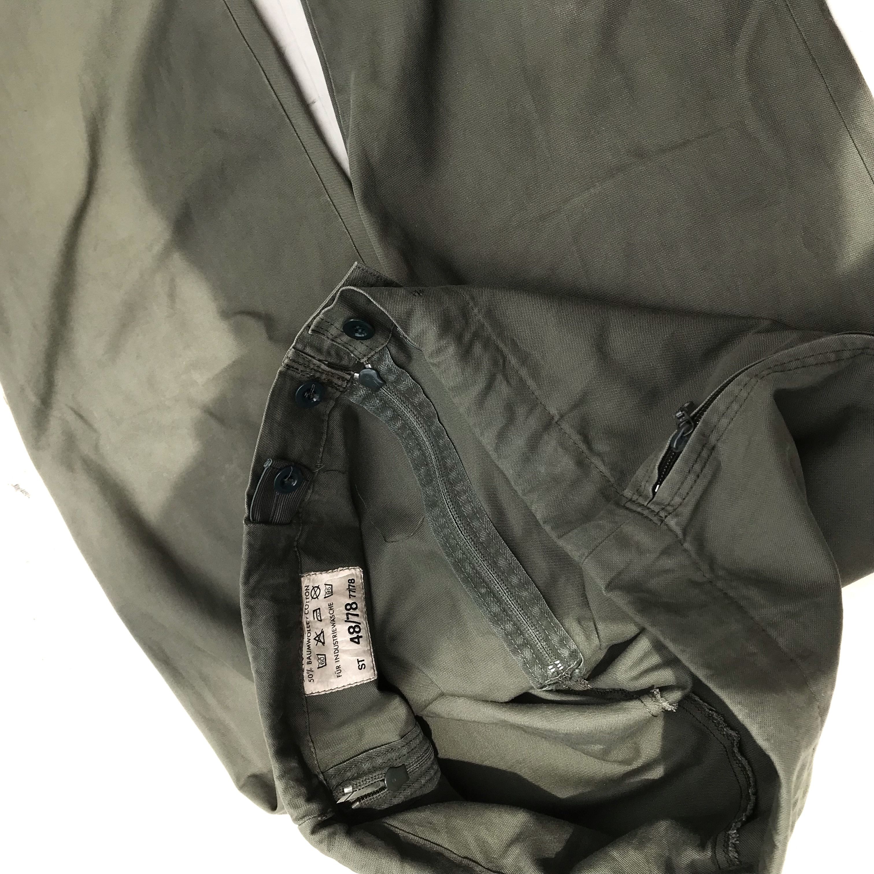 Aeronautica Militare Vintage Germany Military trouser pants Green army military Size US 36 / EU 52 - 9 Thumbnail