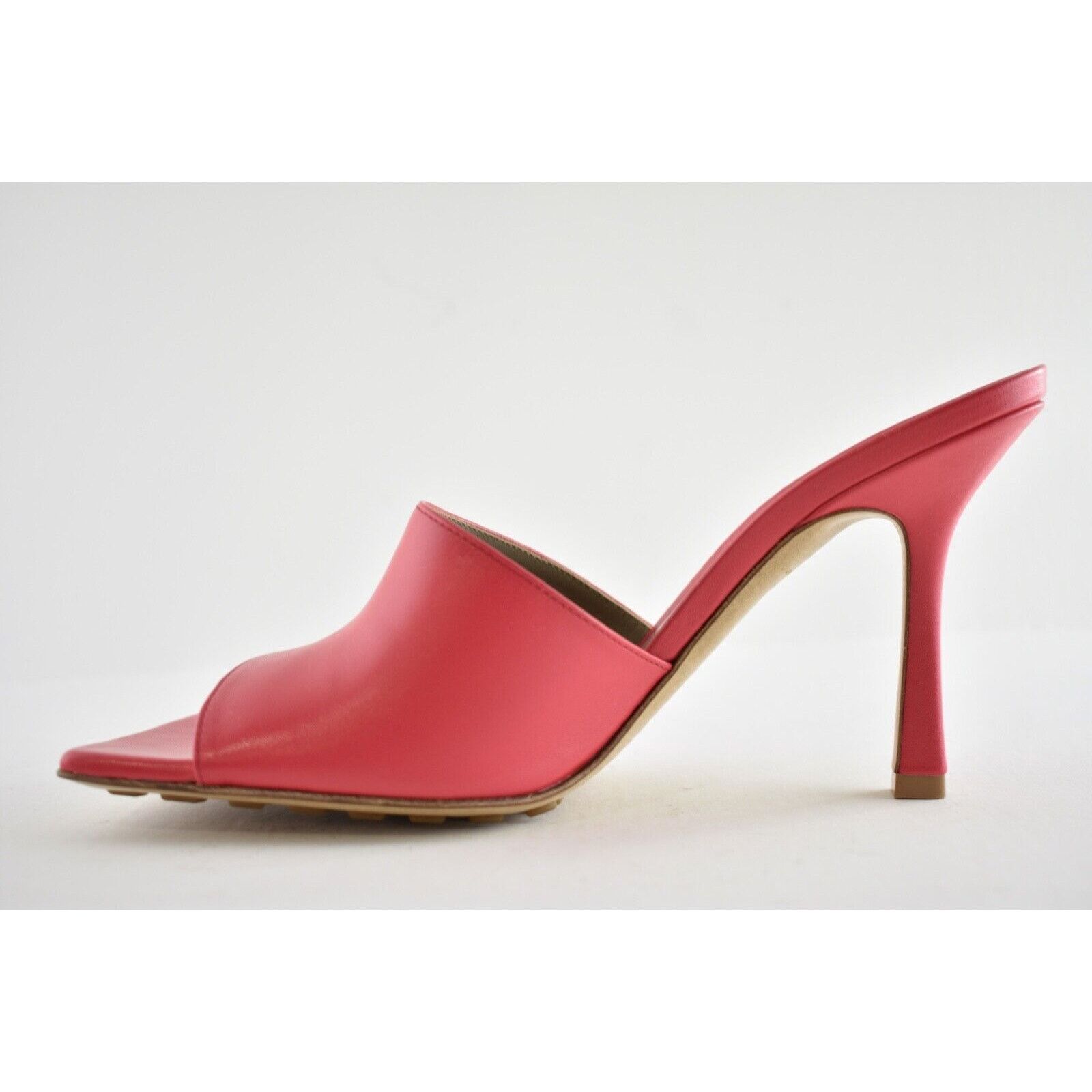 Bottega Veneta Stretch Square Toe Pink Backless Sandal Heel Pump 39.5 Size US 9.5 / IT 39.5 - 7 Thumbnail