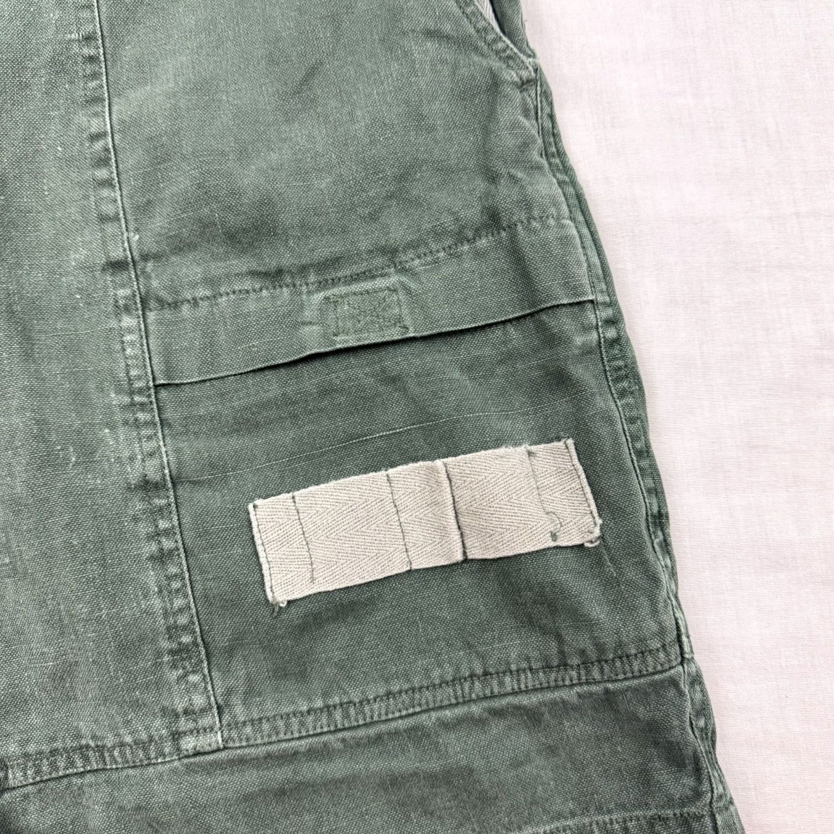 Bugle Boy VINTAGE Bugle Boy Safari Shorts Adult 38 Travel Hipster Pockets Y2K 90s Outdoor Cargo Green Ramie Cotton Mens 38 7in Inseam Size US 38 / EU 54 - 3 Thumbnail