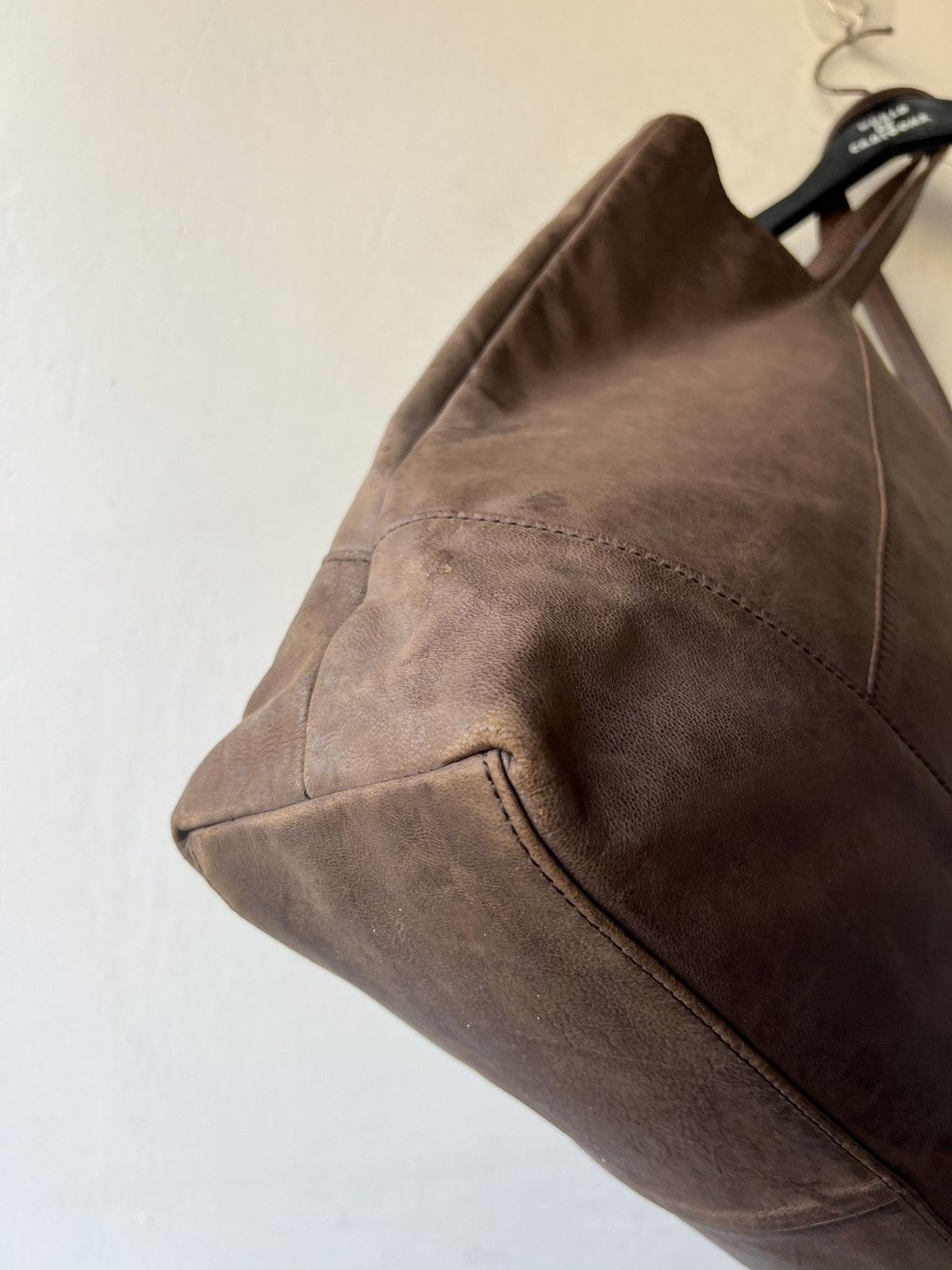 Leather Kissora Japan Faded Patina Leather Tote Bag Size ONE SIZE - 25 Thumbnail