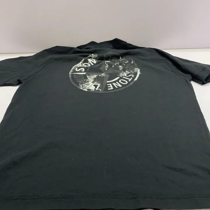 Stone Island Stone Island Black Logo Slim Fit Tshirt -2506 Size US S / EU 44-46 / 1 - 9 Thumbnail