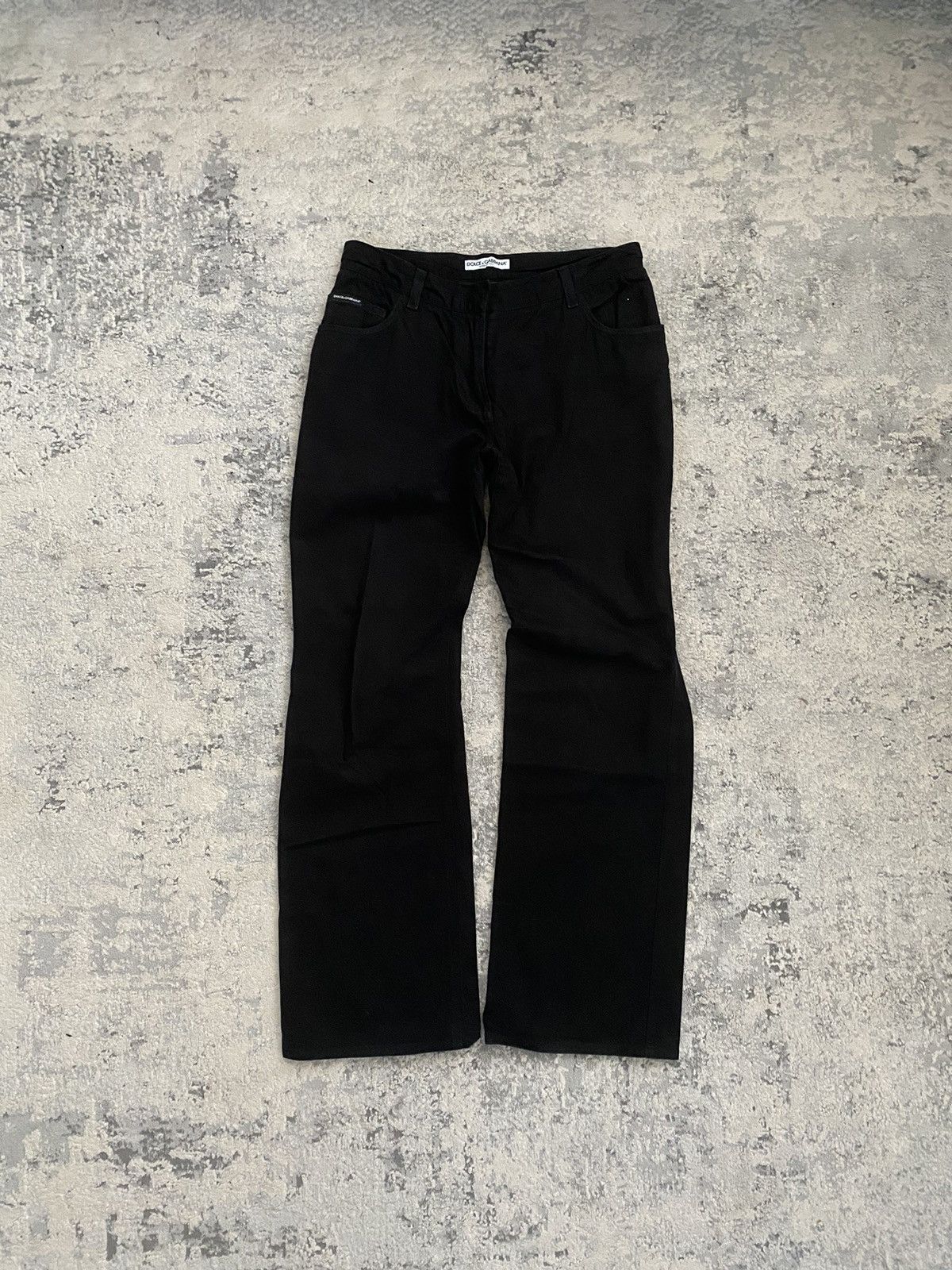 image of Dolce Gabbana 00S Dolce & Gabbana Trousers Black Cotton, Men's (Size 30)