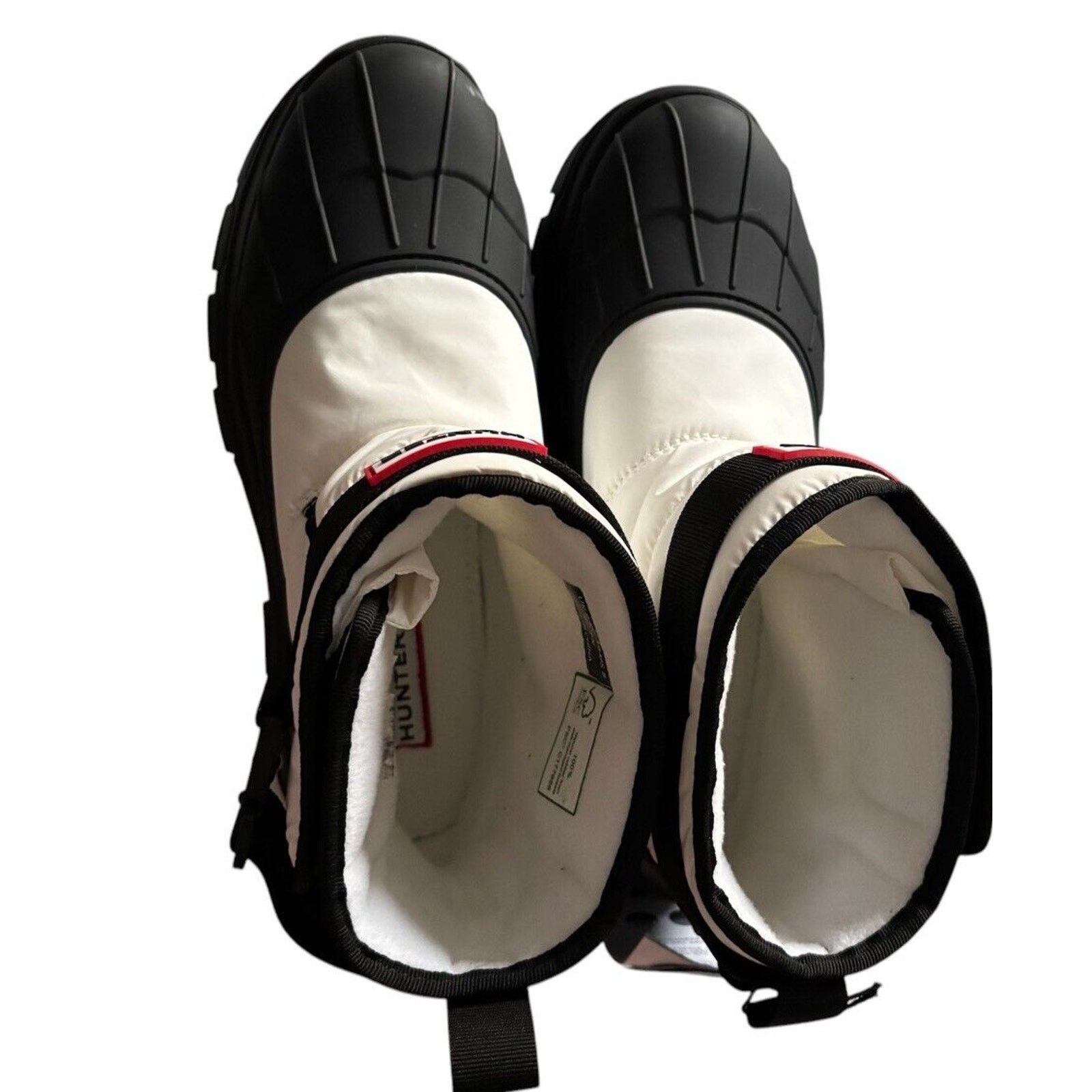 Hunter Hunter Boots Short Buckle Snow Buckle Ankle Black White Sz 8 Size US 8 / IT 38 - 6 Thumbnail