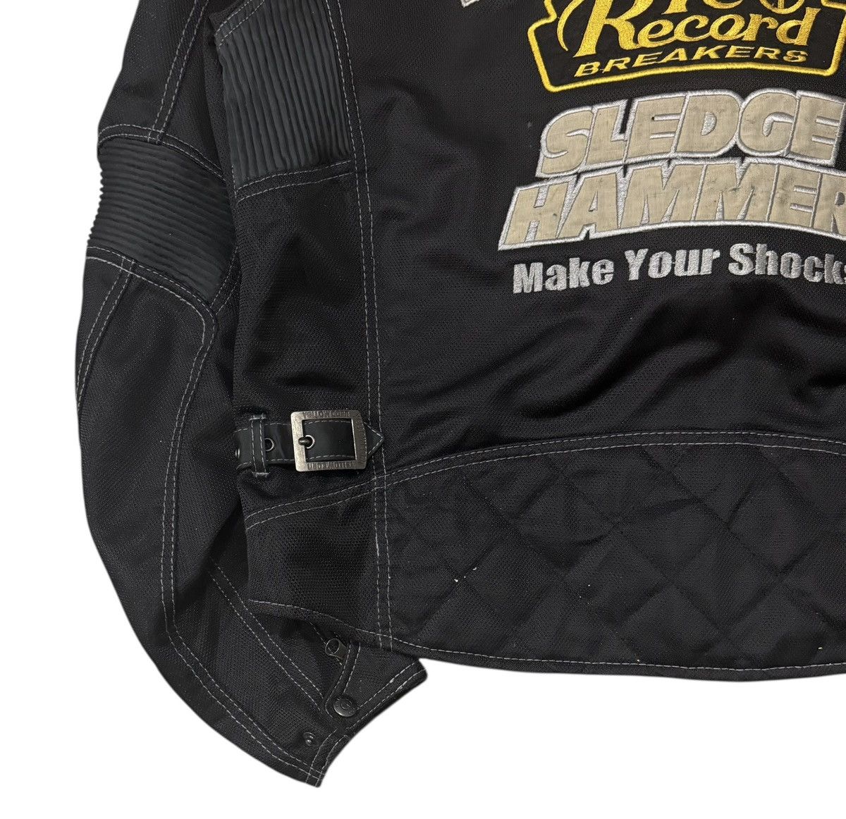 YELLOW CORN Vintage Yellowcorn Sledgehammer Moto Racing Padded Jacket Size US L / EU 52-54 / 3 - 11 Thumbnail