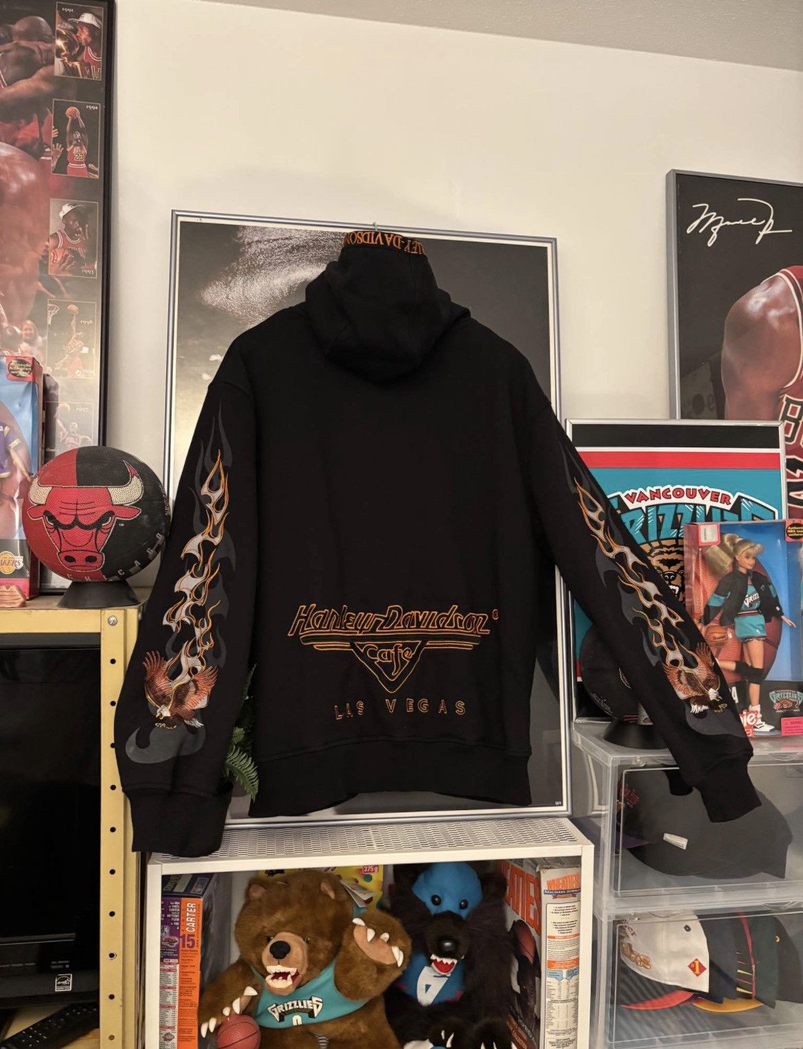 Harley Davidson Vintage Harley Davidson cafe flames hoodie Size US L / EU 52-54 / 3 - 2 Thumbnail