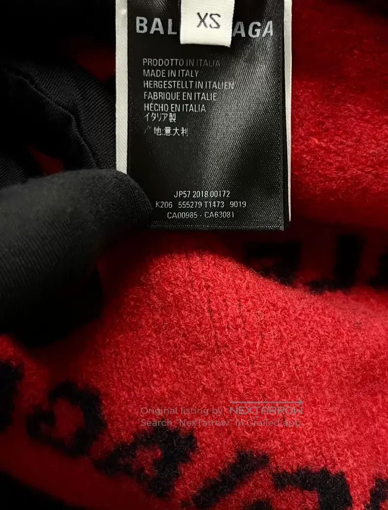 Balenciaga Balenciaga Bullet Screen Printed Logo Knit Sweater Size US XS / EU 42 / 0 - 4 Thumbnail