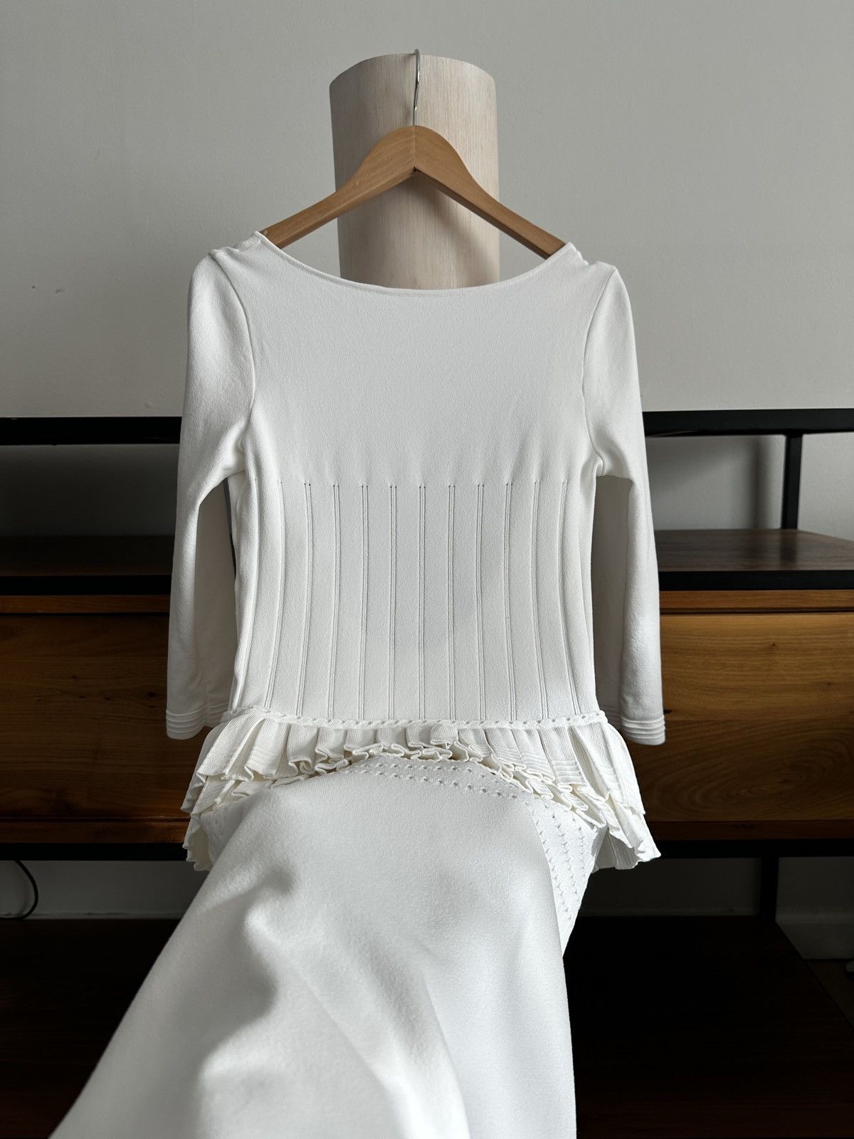 Dsquared2 Dsquared2 White Knit Open Back Dress – Made in Italy Size S / US 4 / IT 40 - 8 Thumbnail