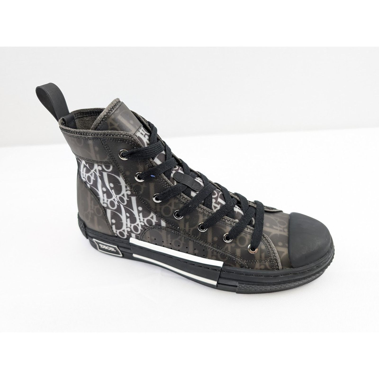 Dior o1rshd1 B23 Oblique High-Top Sneakers in Black / White Size US 8 / EU 41 - 6 Thumbnail