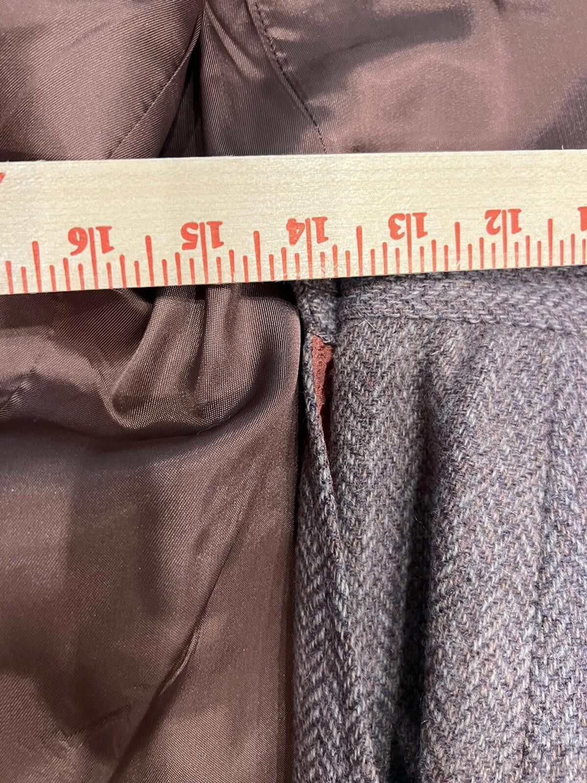 Evan Picone Brown Tweed Skirt Suit with Blazer Size M / US 6-8 / IT 42-44 - 4 Thumbnail