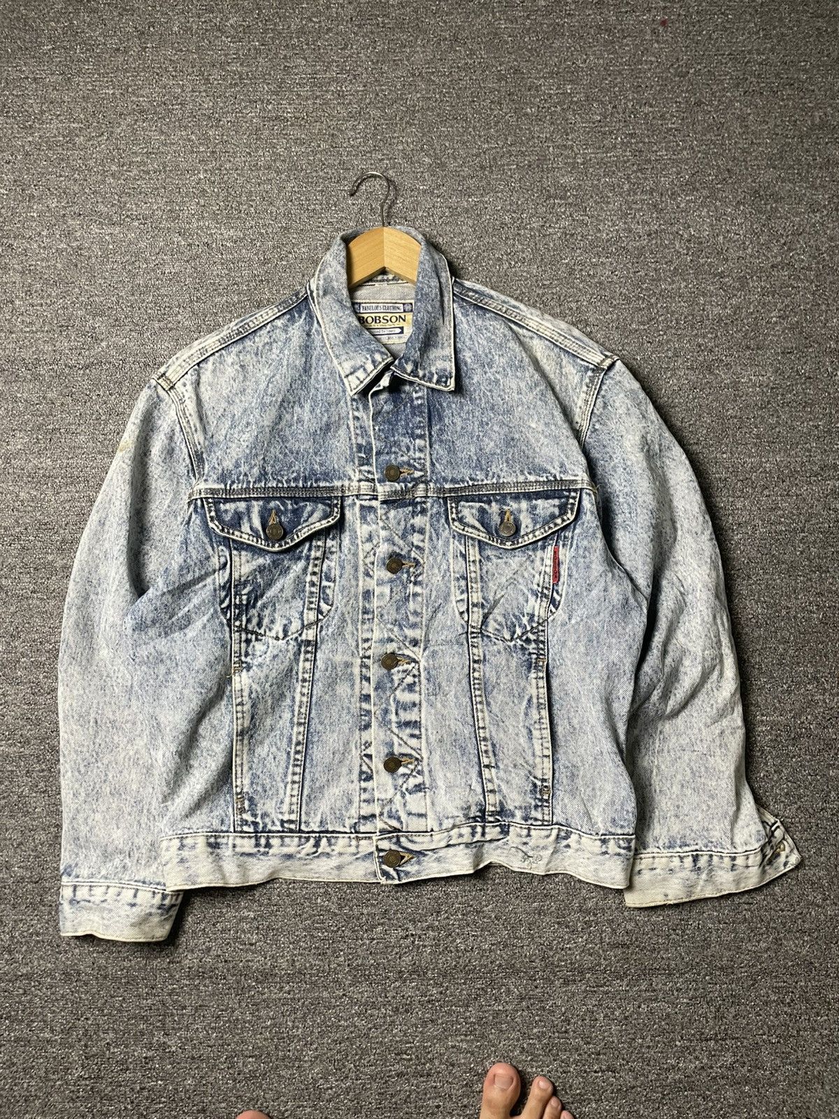 Vintage Vintage BOBSON Trucker Denim Jacket (95) Size US XS / EU 42 / 0 - 1 Thumbnail