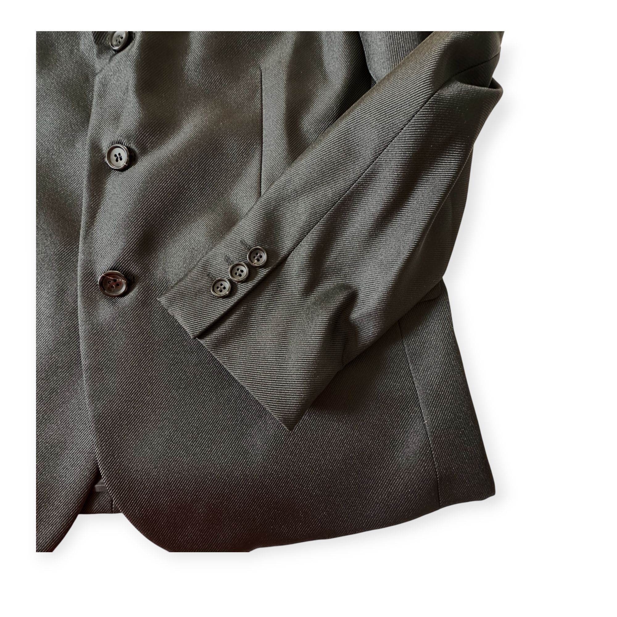 Comme des Garcons Comme des Garçons CDG Polyester Serge Thick Blazer Black, Si Size L / US 10 / IT 46 - 10 Thumbnail