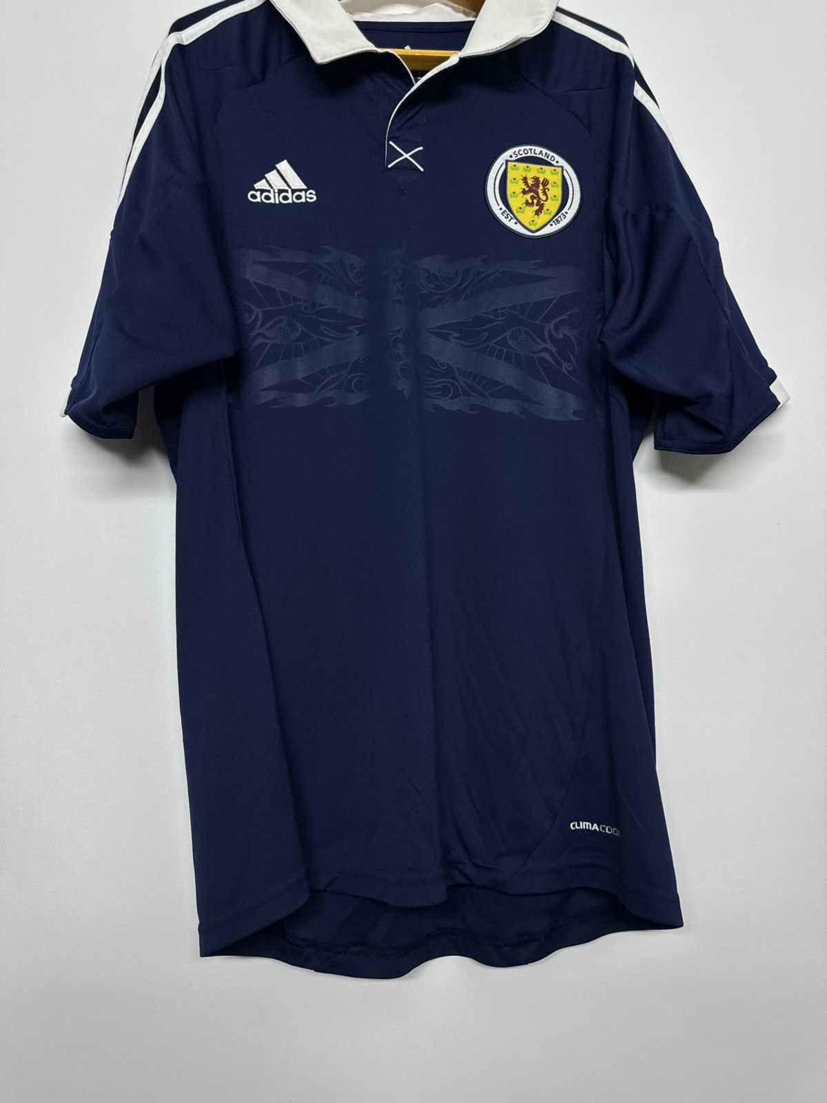 Adidas SCOTLAND 2012 2013 HOME FOOTBALL SHIRT SOCCER JERSEY ADIDAS Size US L / EU 52-54 / 3 - 7 Thumbnail
