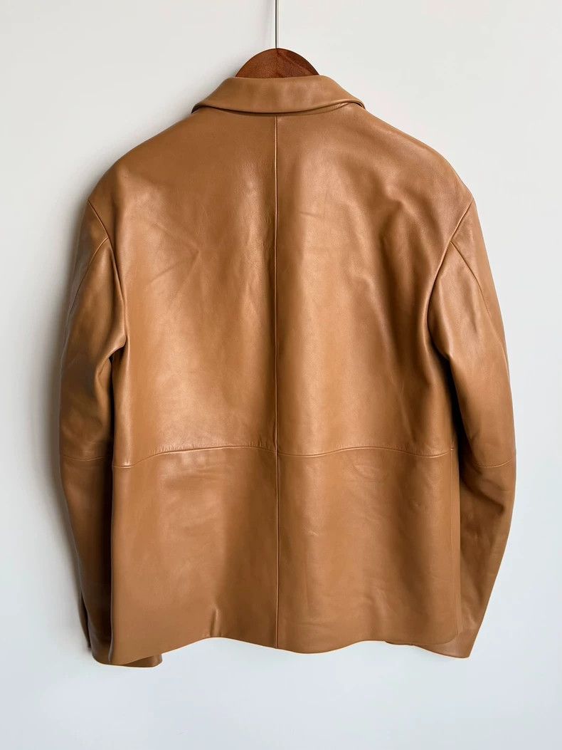 Loewe LOEWE Caramel colored lamb skin coat Size L / US 10 / IT 46 - 3 Thumbnail