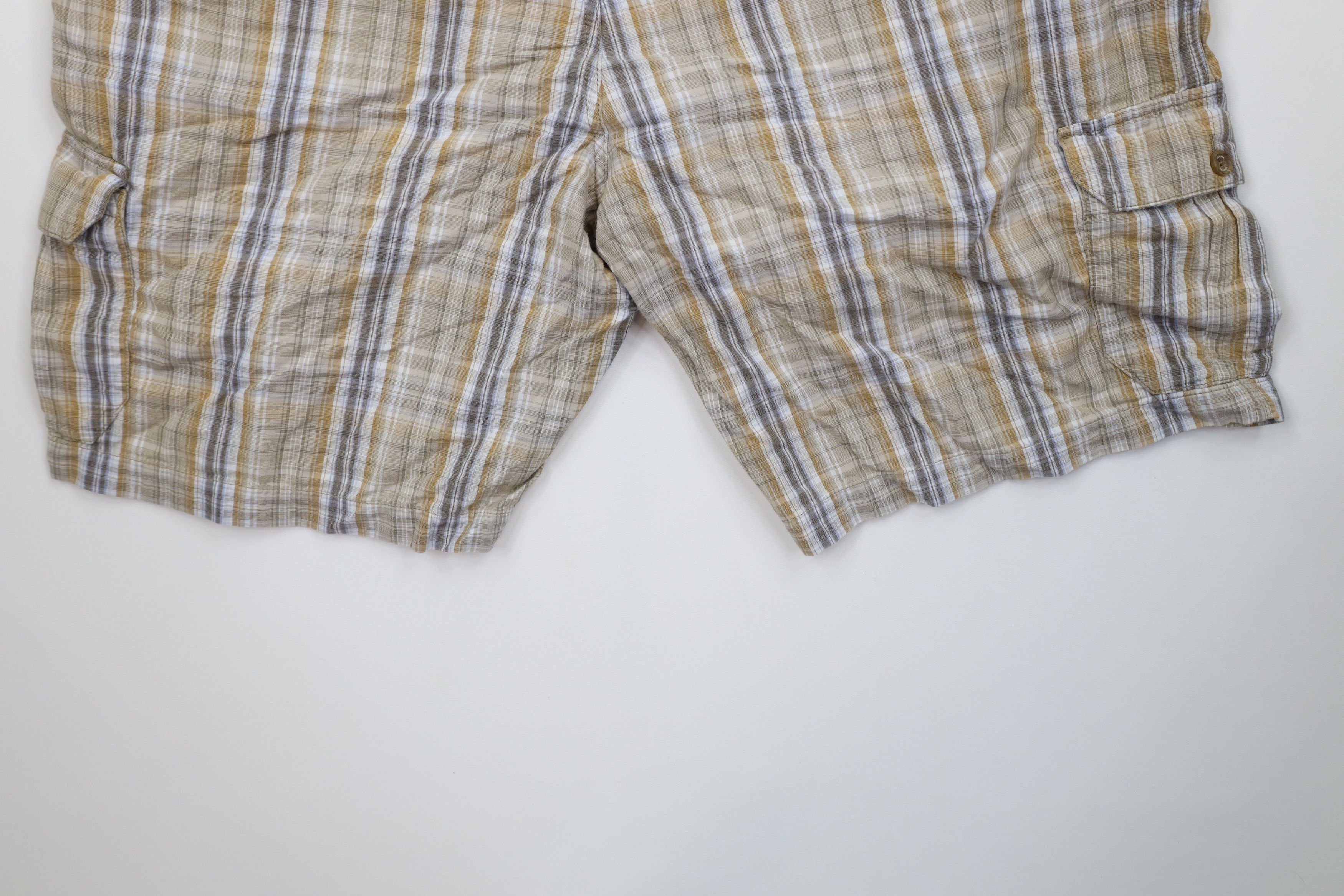 Tommy Bahama Vintage Tommy Bahama Earth Tone Plaid Cargo Shorts Cotton Size US 44 / EU 60 - 11 Thumbnail
