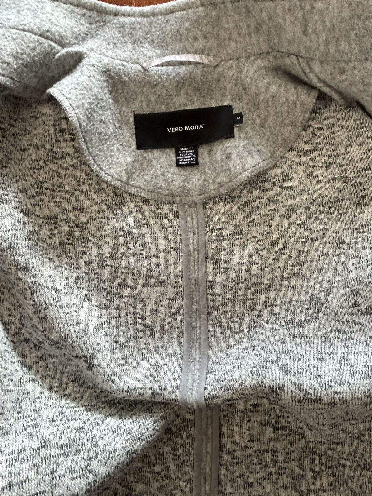 Other Vero Moda Heather Gray Snap Closure Light Jacket Size M / US 6-8 / IT 42-44 - 4 Thumbnail