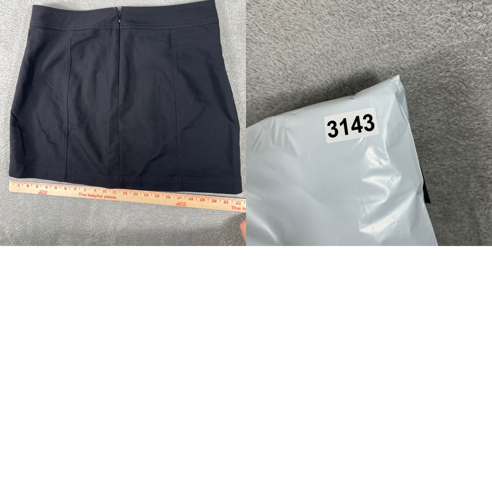 Express Y2K Express Mini Skirt Womens 12 Lace Up Front Pockets Grunge Mall Goth Black Polyester Cotton Blend Spandex Short Zip Size 34" / US 12 / IT 48 - 8 Thumbnail