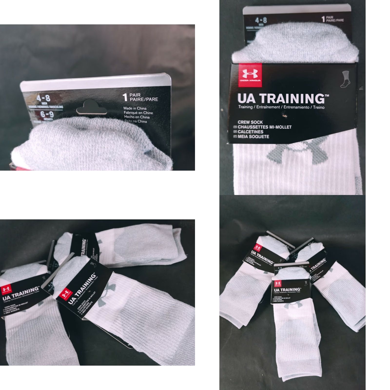Under Armour Under Armour Men Phenom Training Elevated Heatgear OTC Crew Sport Sock Workout Size ONE SIZE - 8 Thumbnail